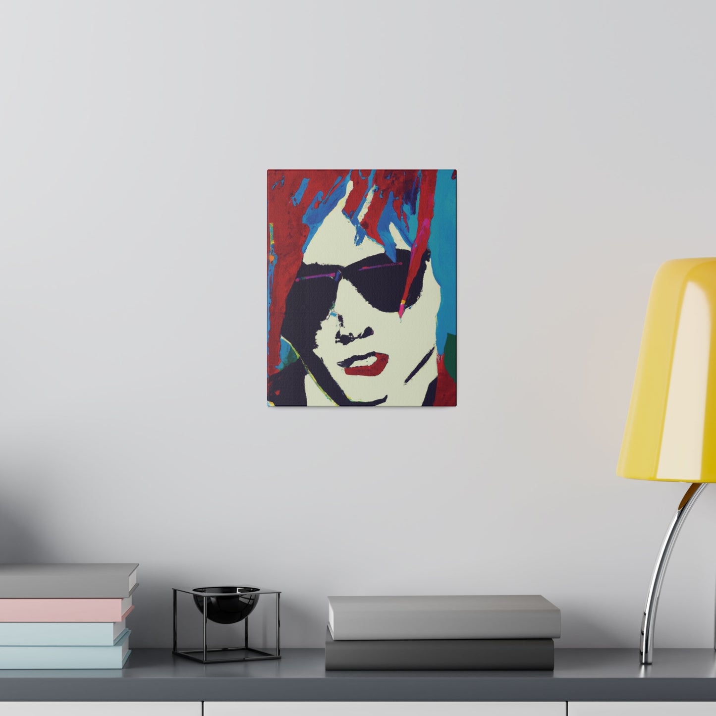 9347K - Rockstar Painting Print | Face | Abstract | Poster | Home Decor | Wall Art | Music Art | Canvas