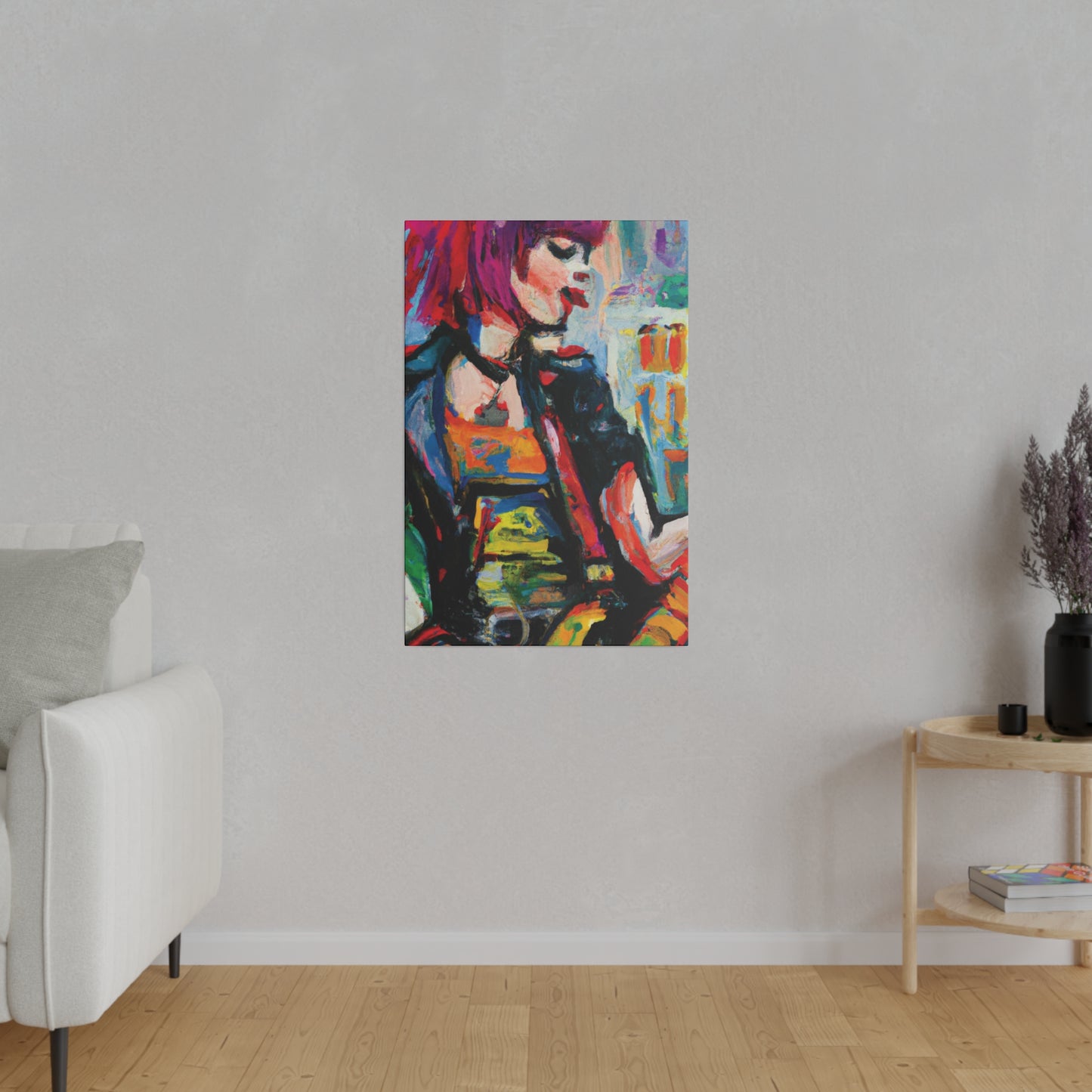 5917U - Rockstar Oil Painting Style Print | Poster | Home Decor | Wall Art | Music Art | Canvas