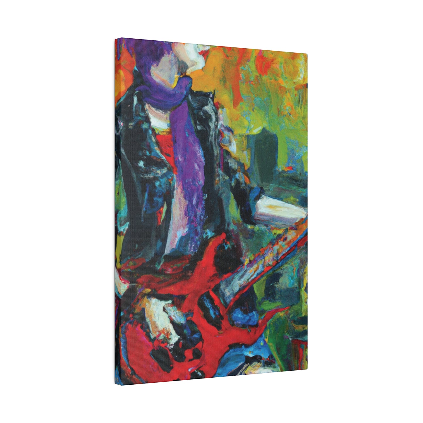 9823K - Rockstar Oil Painting Style Print | Poster | Home Decor | Wall Art | Music Art | Canvas