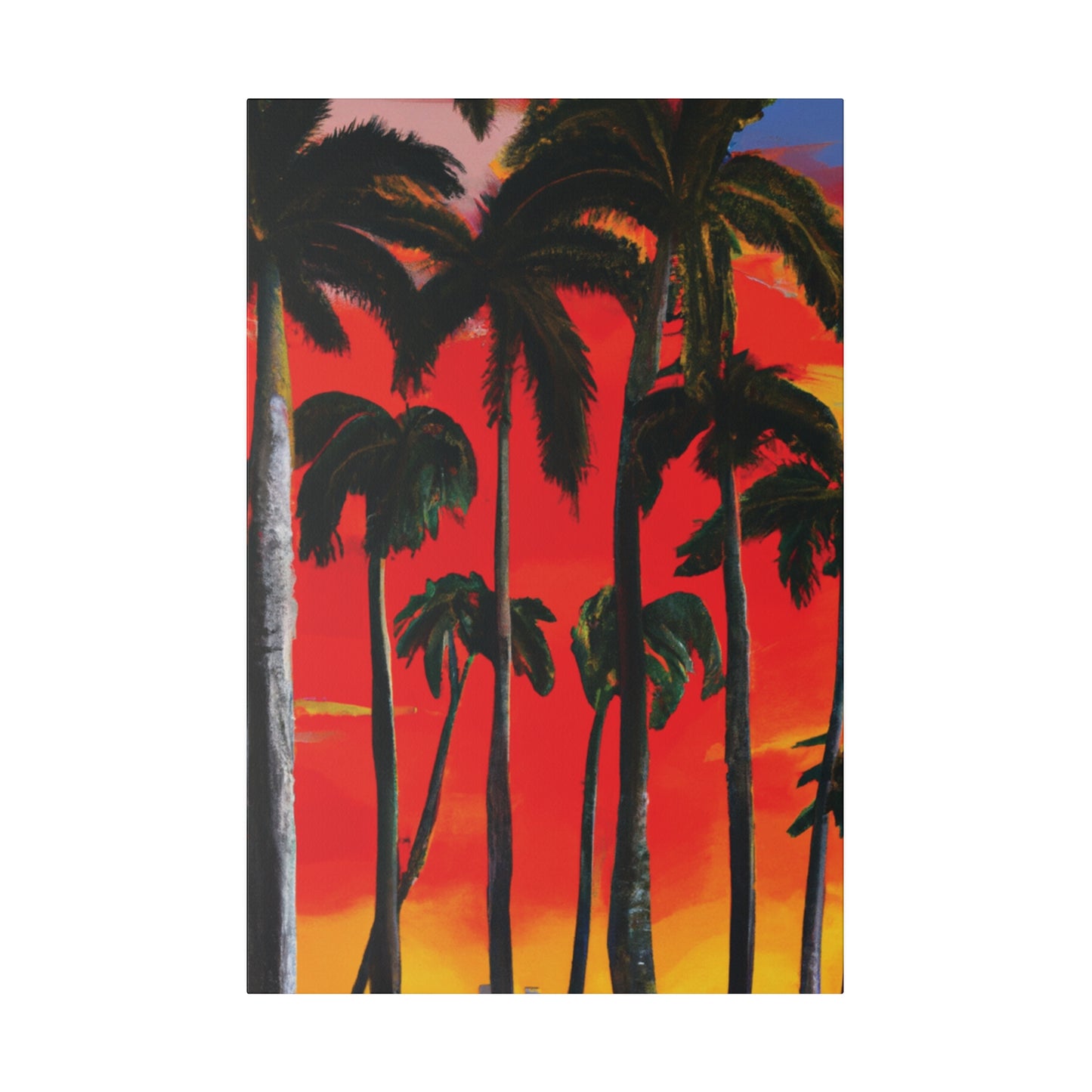 4286K - Miami Beach Sunset Painting Print | Miami | Beach | Sunset | Poster | Home Decor | Wall Art | Canvas