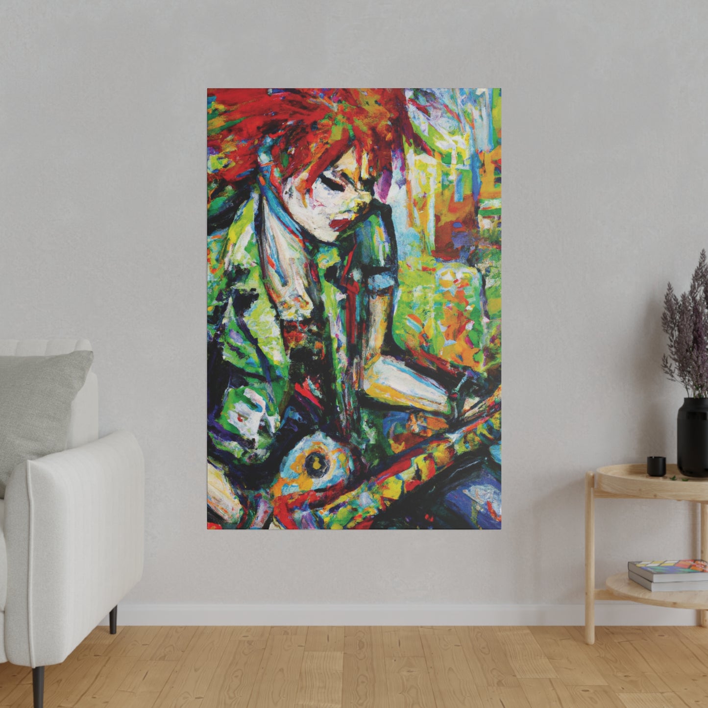 2204G - Rockstar Oil Painting Style Print | Poster | Home Decor | Wall Art | Music Art | Canvas