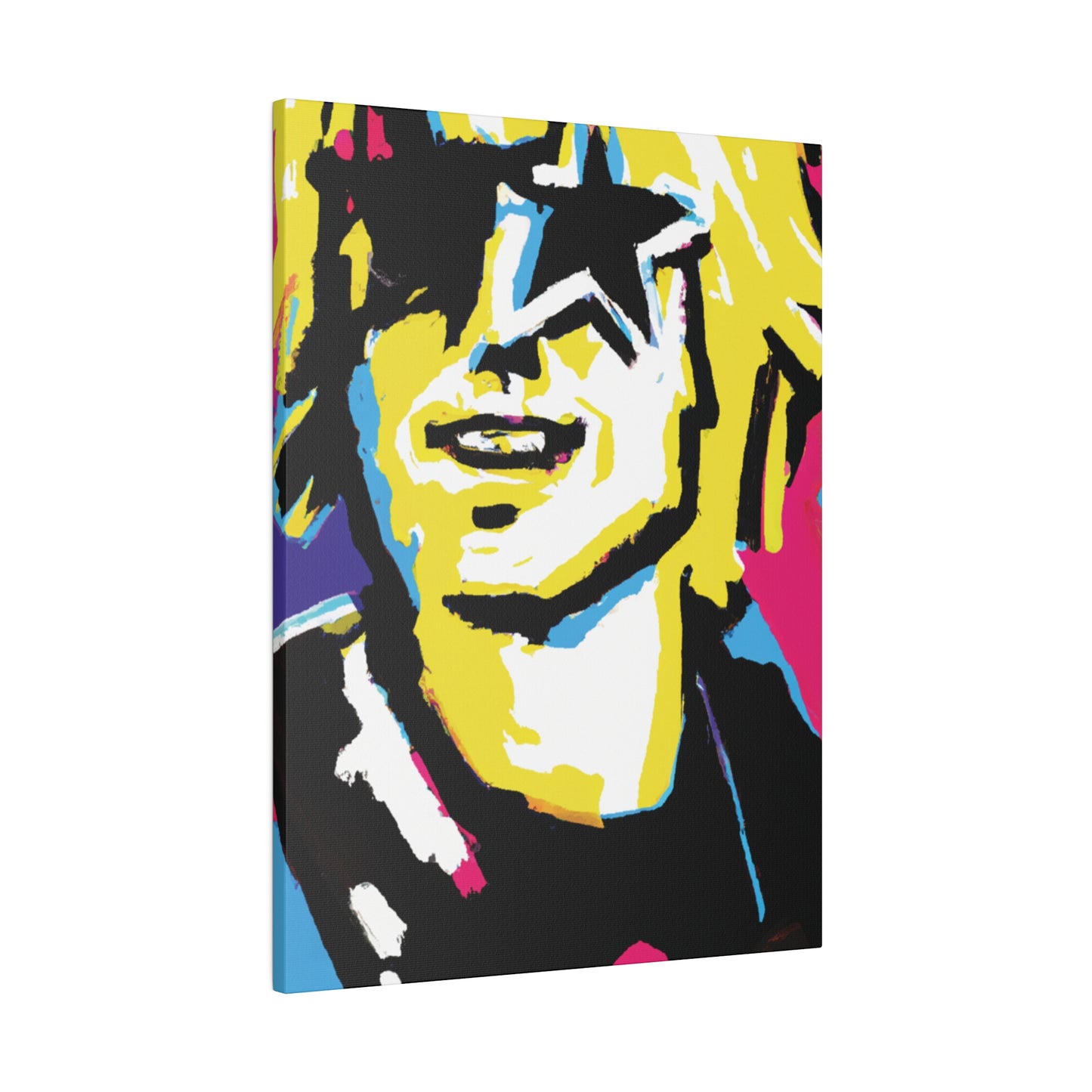 3292X - Rockstar Painting Print | Face | Abstract | Poster | Home Decor | Wall Art | Music Art | Canvas