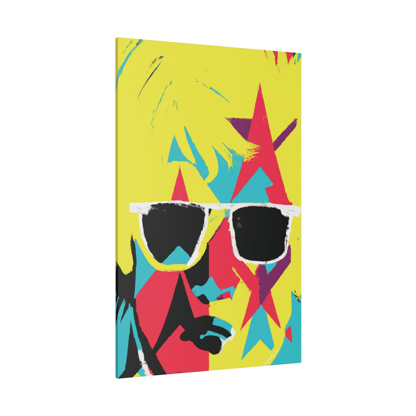 8383B - Rockstar Painting Print | Face | Abstract | Poster | Home Decor | Wall Art | Music Art | Canvas