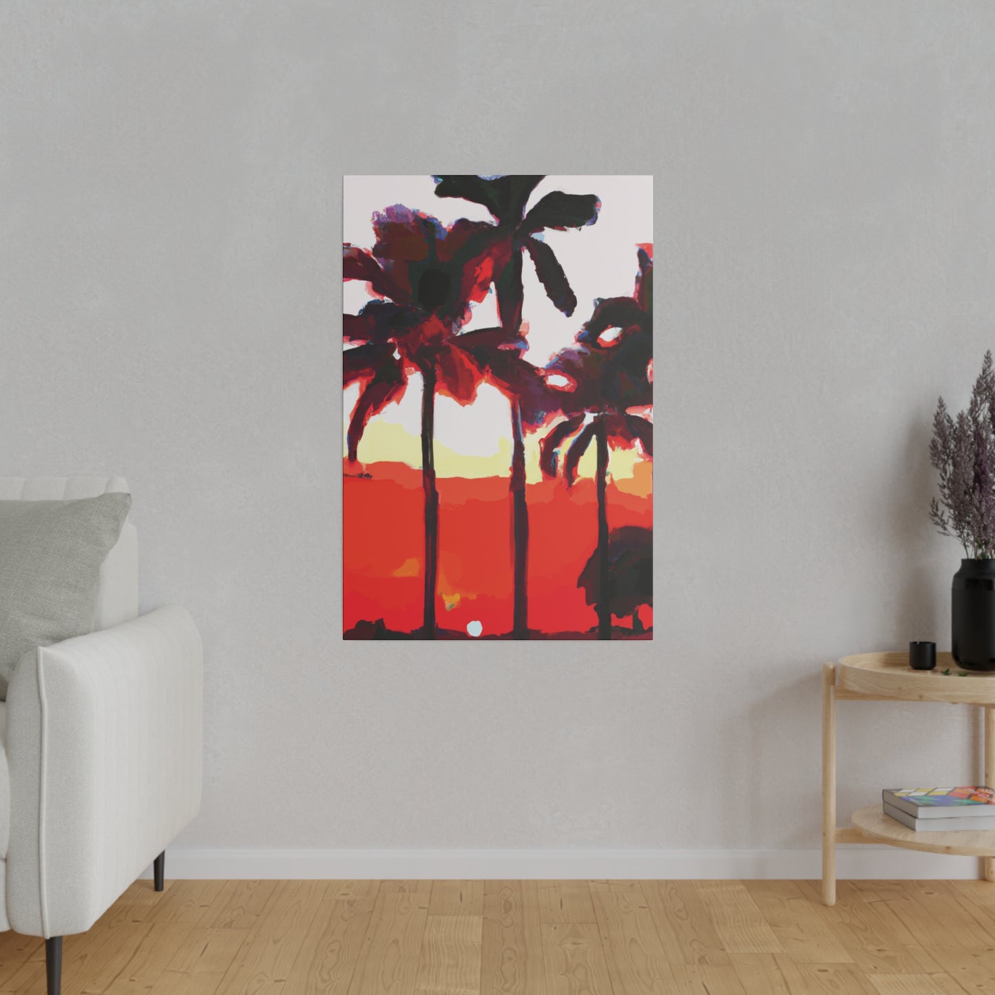 6831K - Miami Beach Sunset Painting Print | Miami | Beach | Sunset | Poster | Home Decor | Wall Art | Canvas