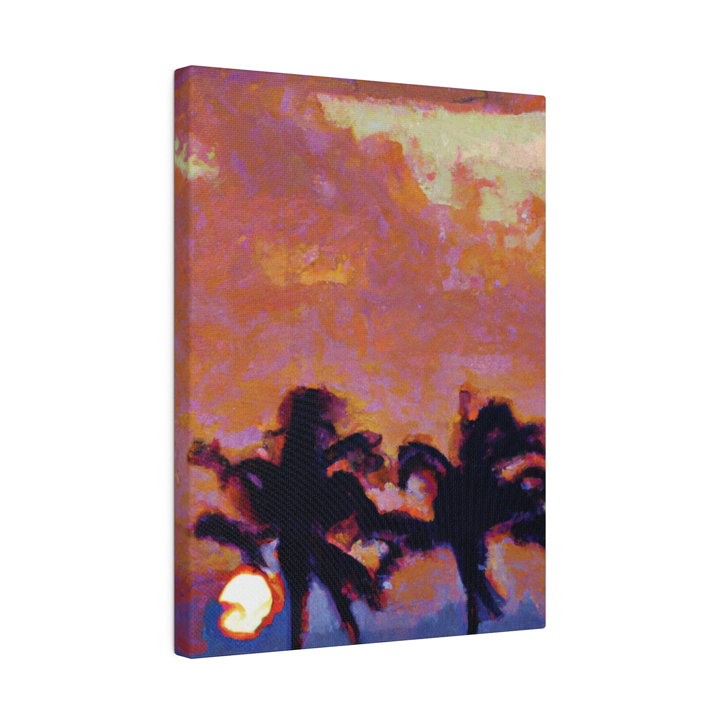 8235O - Miami Beach Sunset Painting Print | Miami | Beach | Sunset | Poster | Home Decor | Wall Art | Canvas