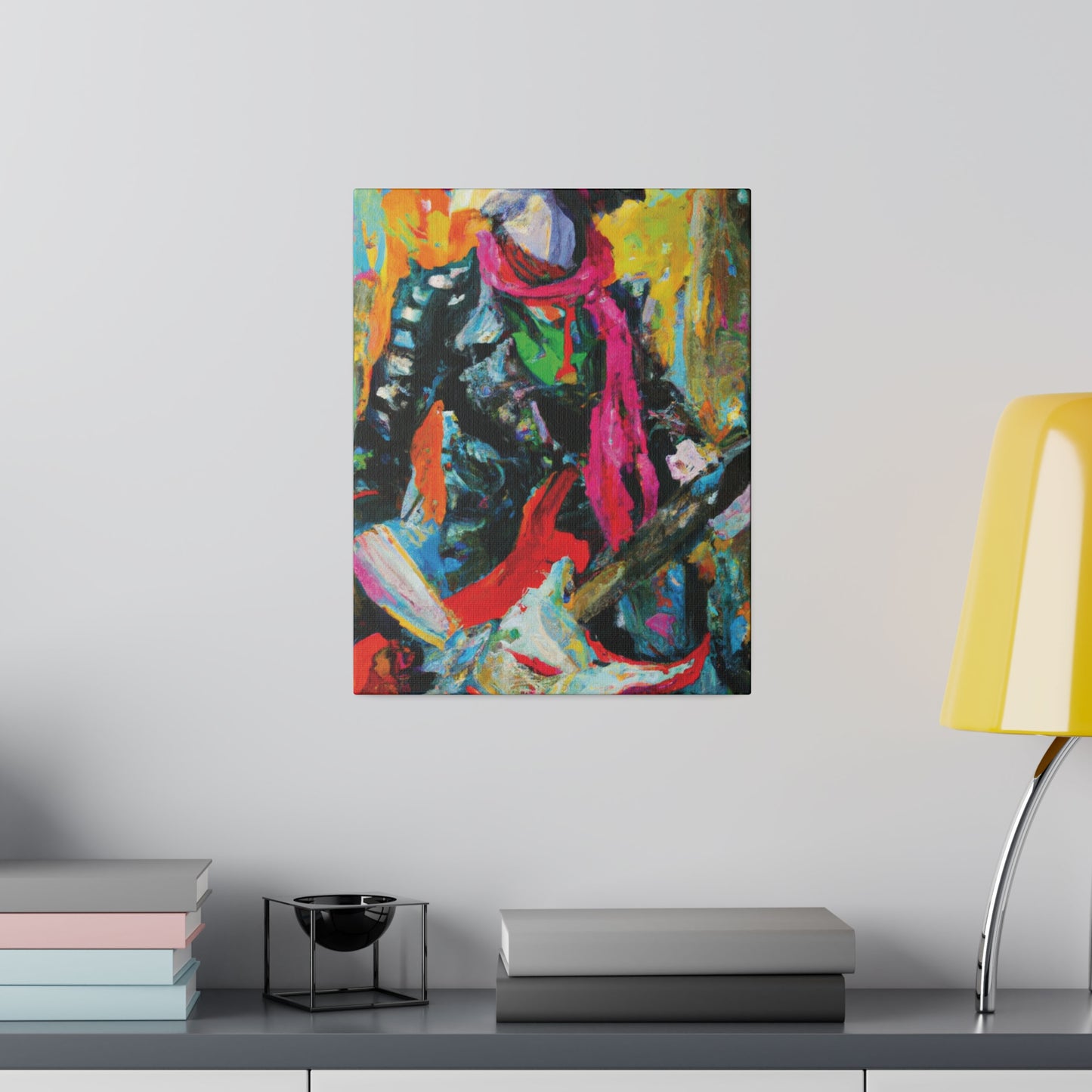 8579X - Rockstar Oil Painting Style Print | Poster | Home Decor | Wall Art | Music Art | Canvas