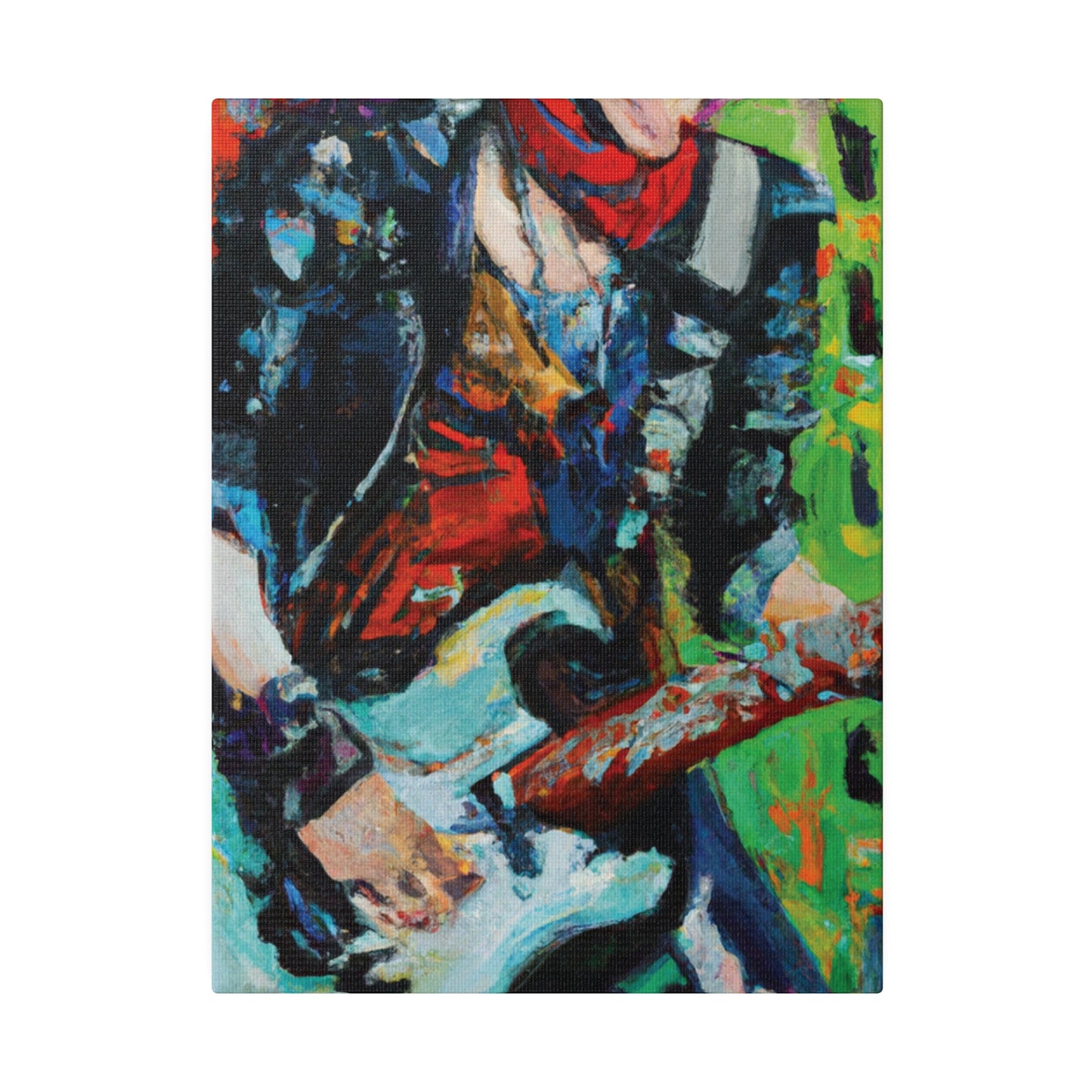 4485G - Rockstar Oil Painting Style Print | Poster | Home Decor | Wall Art | Music Art | Canvas