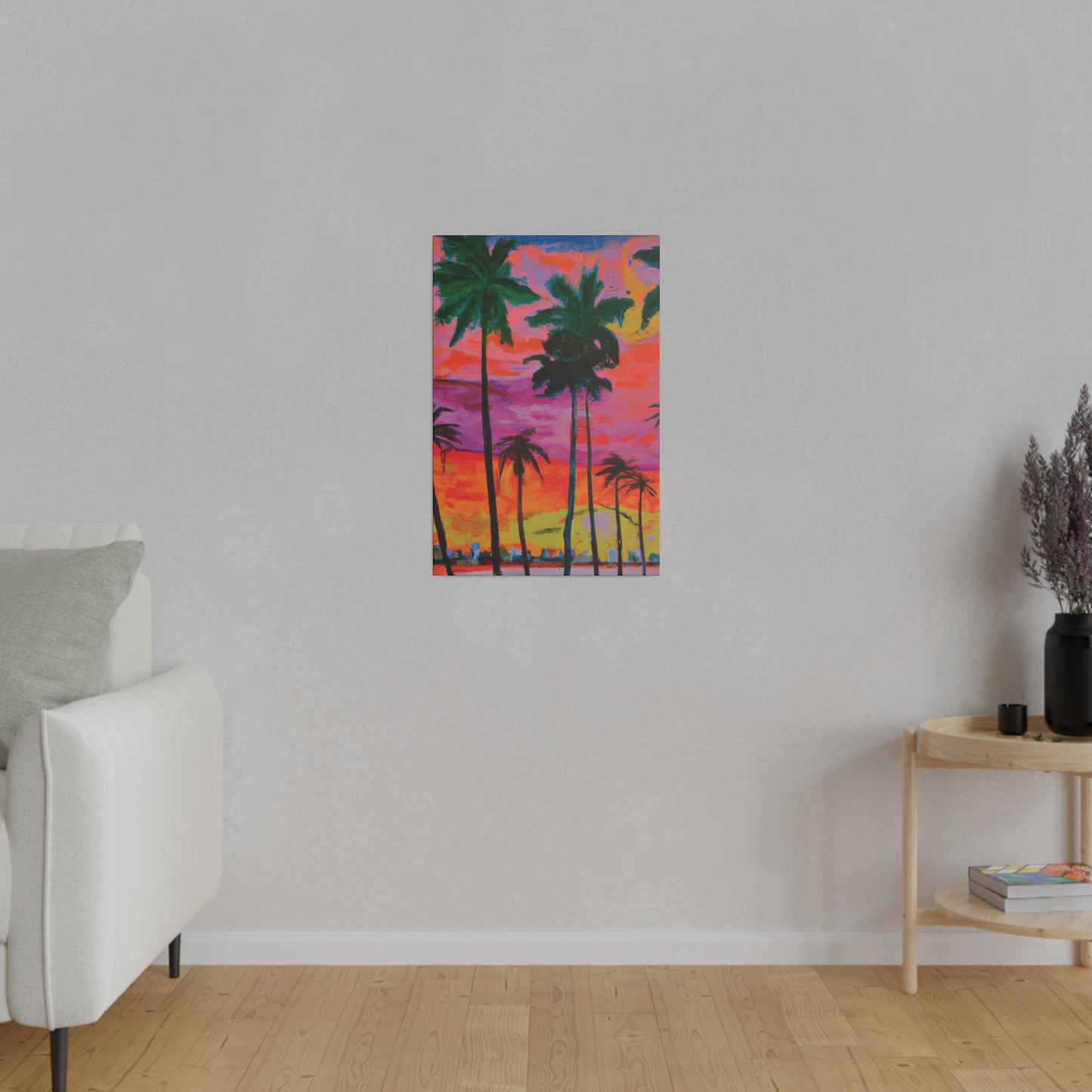 5783Q - Miami Beach Sunset Painting Print | Miami | Beach | Sunset | Poster | Home Decor | Wall Art | Canvas