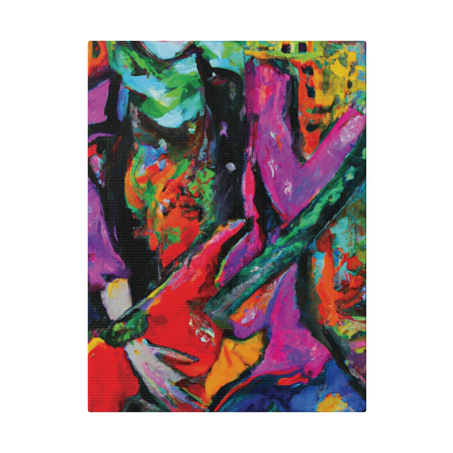 3861D - Rockstar Oil Painting Style Print | Poster | Home Decor | Wall Art | Music Art | Canvas