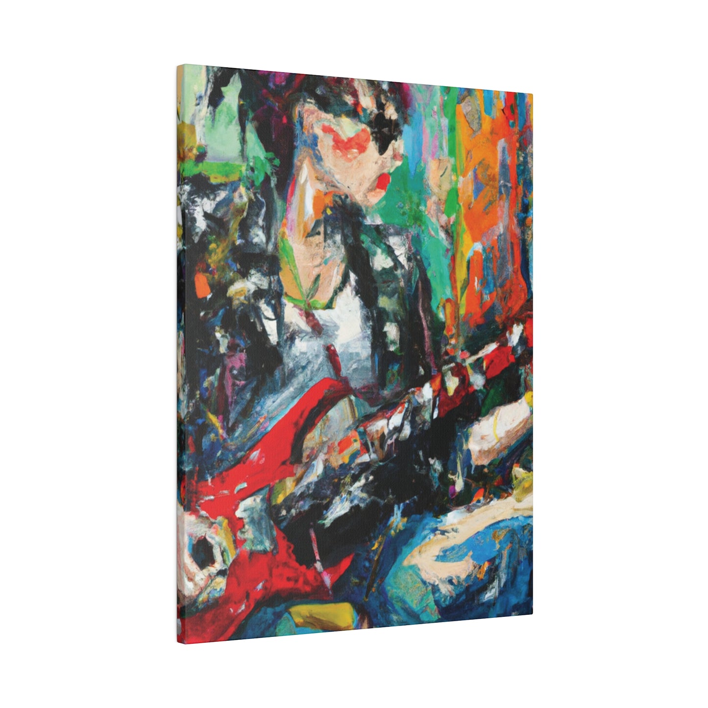 8390L - Rockstar Oil Painting Style Print | Poster | Home Decor | Wall Art | Music Art | Canvas