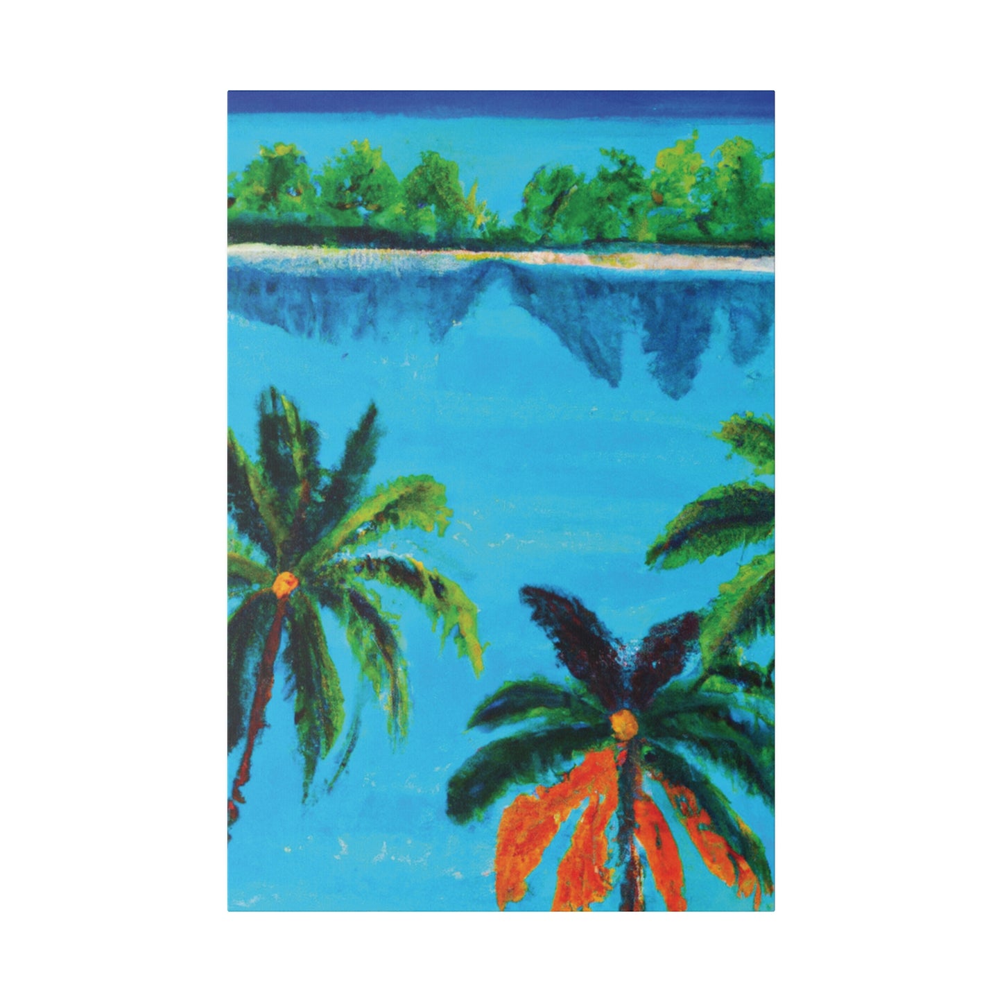 7373A - Bahamas Ocean Painting Print | Bahamas | Ocean | Beach | Poster | Home Decor | Wall Art | Canvas