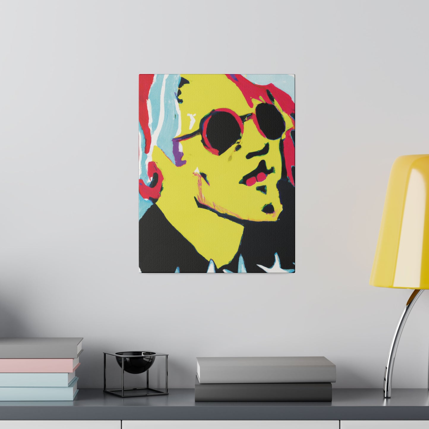 6475K - Rockstar Painting Print | Face | Abstract | Poster | Home Decor | Wall Art | Music Art | Canvas