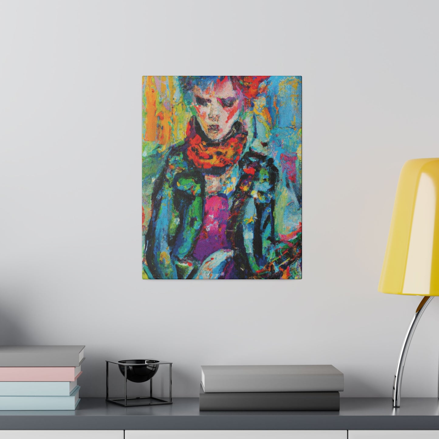 9432X - Rockstar Oil Painting Style Print | Poster | Home Decor | Wall Art | Music Art | Canvas