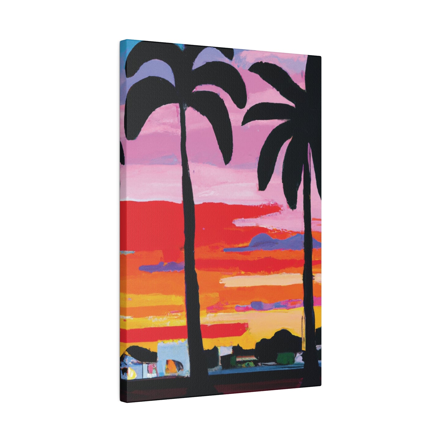 8284X - Miami Beach Sunset Painting Print | Miami | Beach | Sunset | Poster | Home Decor | Wall Art | Canvas