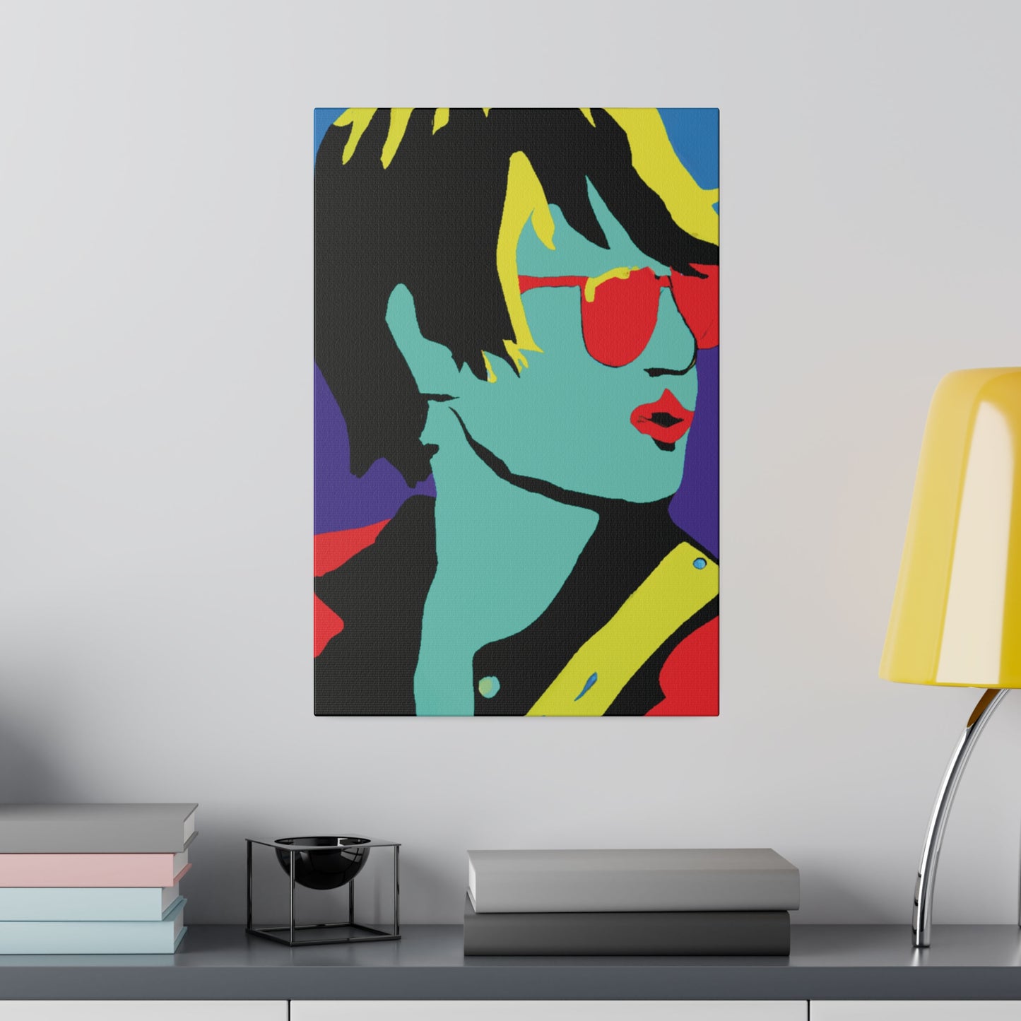 3234H - Rockstar Painting Print | Face | Abstract | Poster | Home Decor | Wall Art | Music Art | Canvas