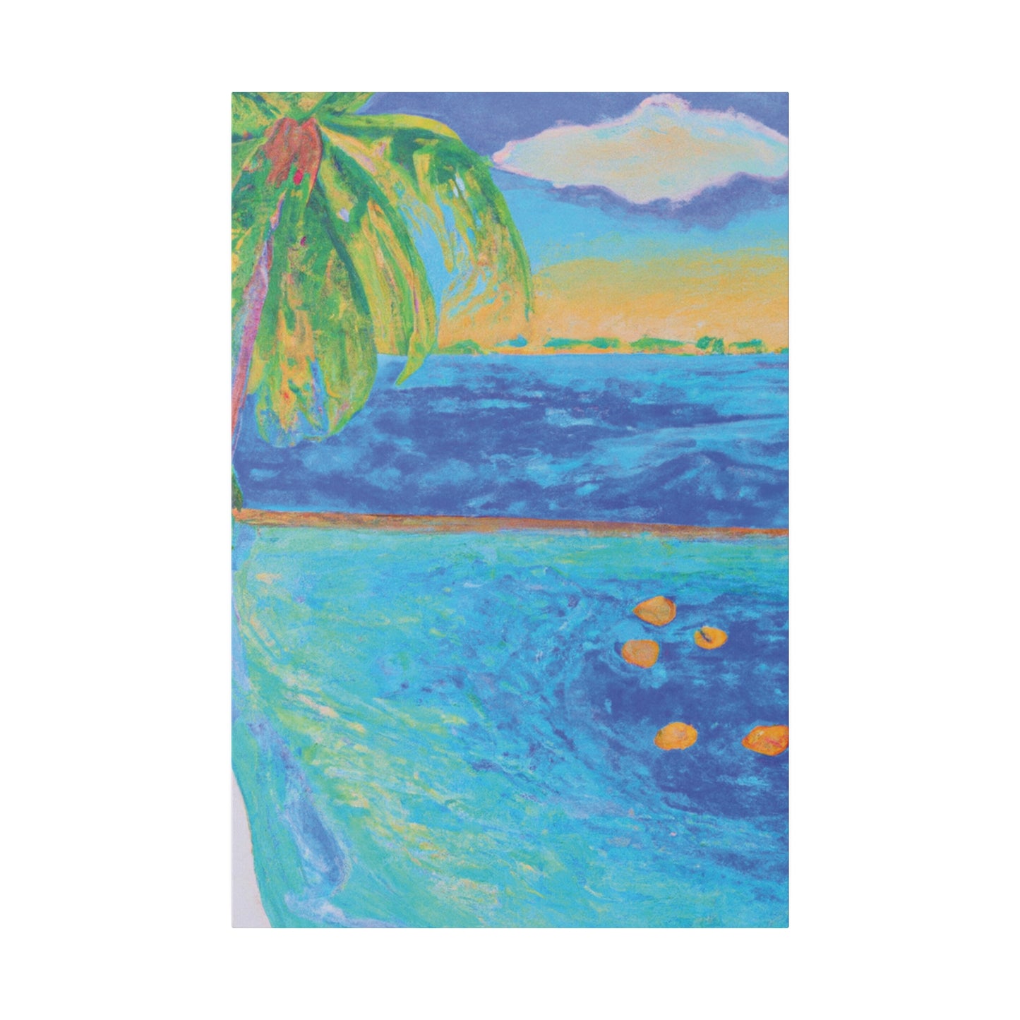 4268O - Bahamas Ocean Painting Print | Bahamas | Ocean | Beach | Poster | Home Decor | Wall Art | Canvas