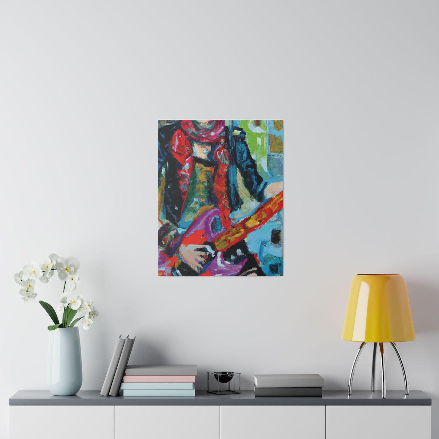 4286K - Rockstar Oil Painting Style Print | Poster | Home Decor | Wall Art | Music Art | Canvas