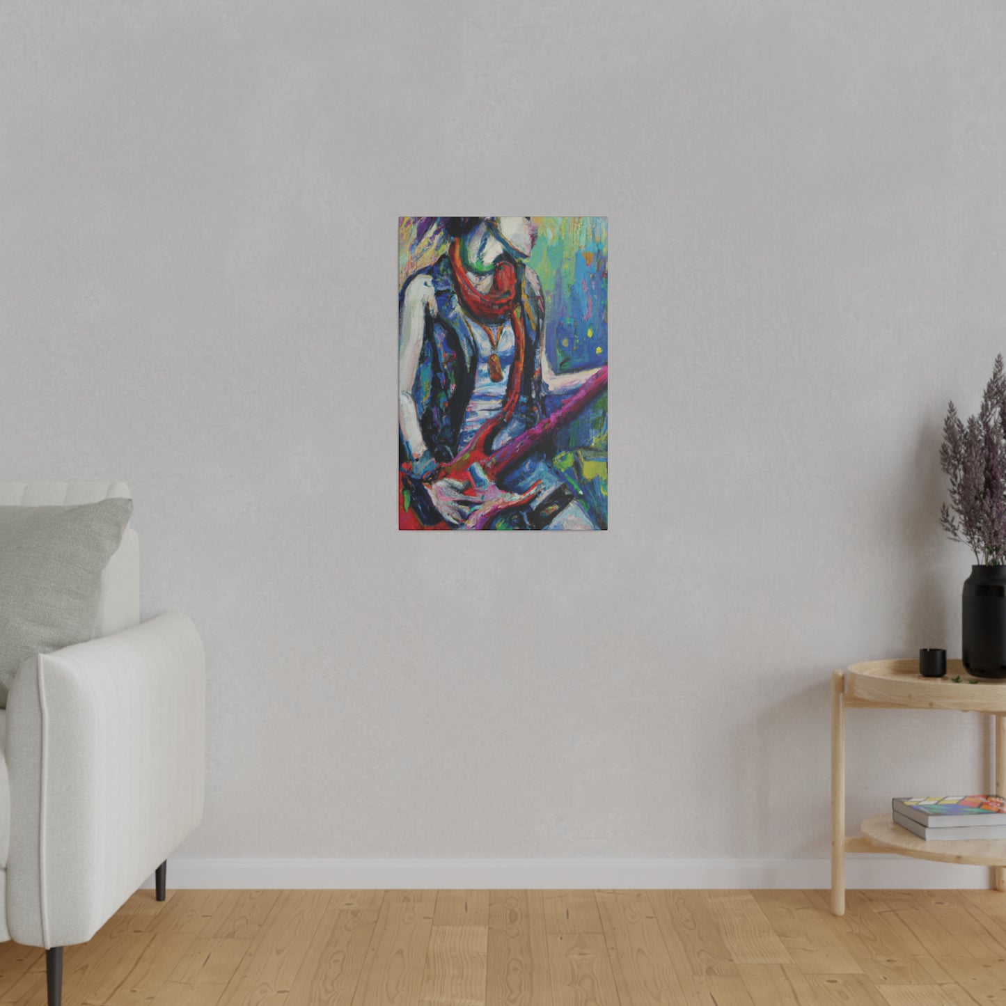 6328G - Rockstar Oil Painting Style Print | Poster | Home Decor | Wall Art | Music Art | Canvas