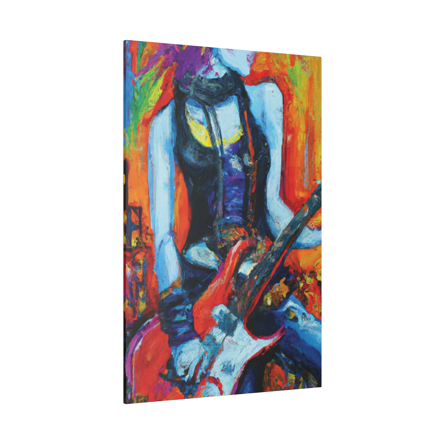 9232G - Rockstar Oil Painting Style Print | Poster | Home Decor | Wall Art | Music Art | Canvas