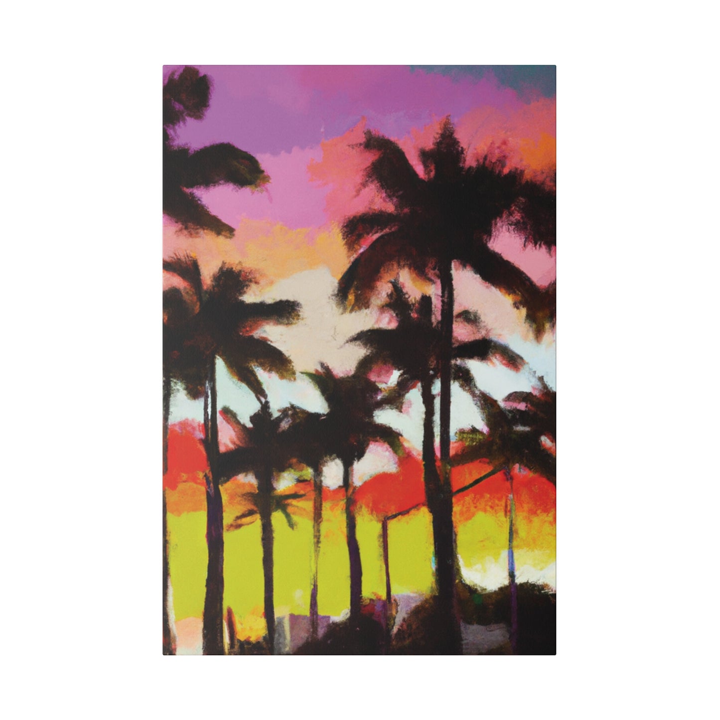 2187U - Miami Beach Sunset Painting Print | Miami | Beach | Sunset | Poster | Home Decor | Wall Art | Canvas