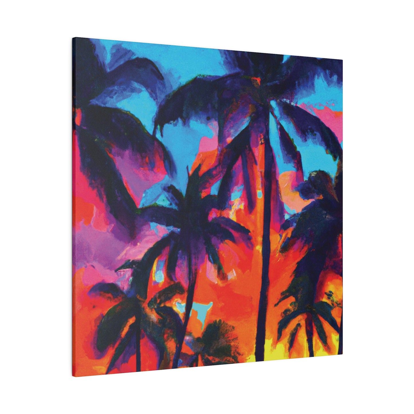 4672F - Miami Beach Sunset Painting Print | Miami | Beach | Sunset | Poster | Home Decor | Wall Art | Canvas
