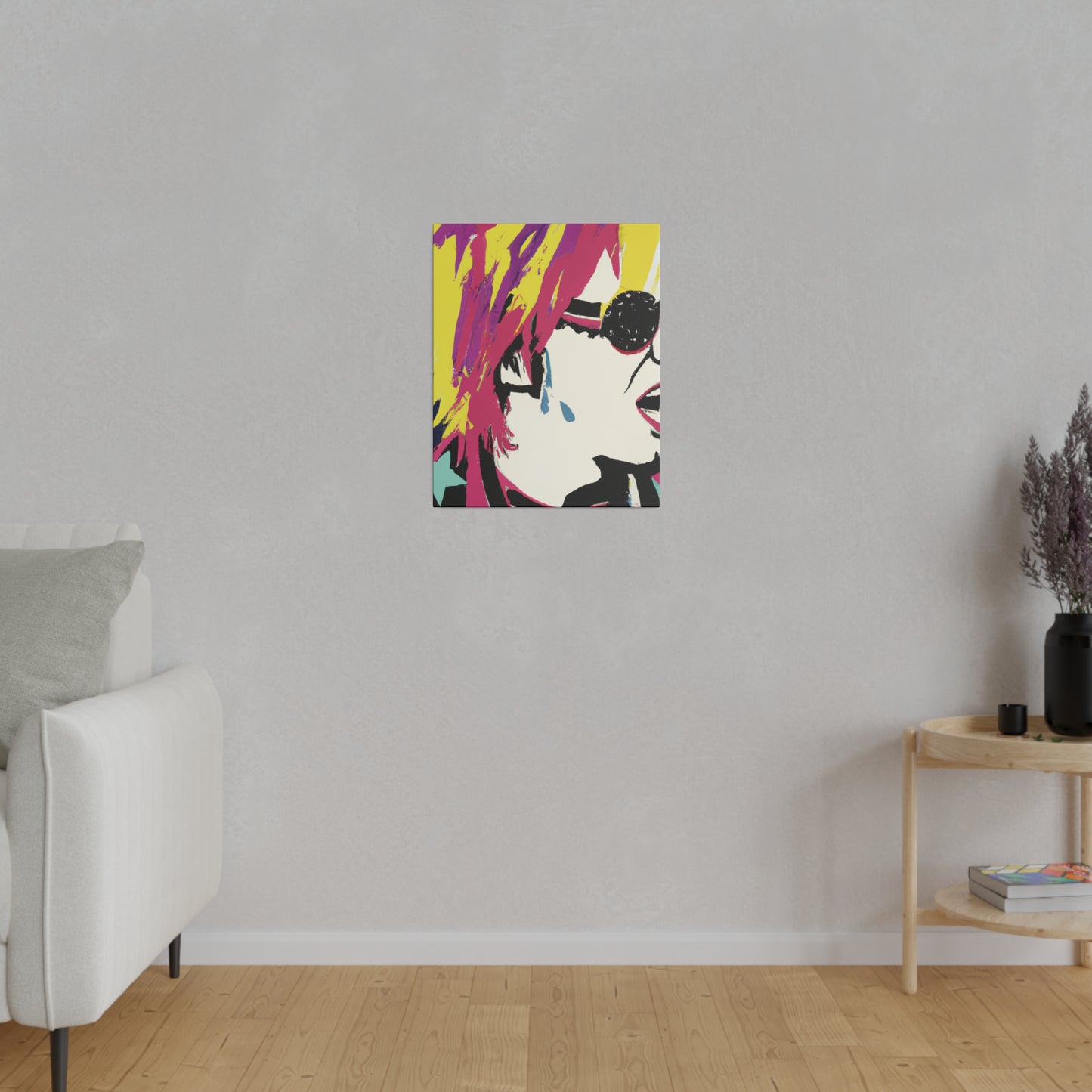 1794Z - Rockstar Painting Print | Face | Abstract | Poster | Home Decor | Wall Art | Music Art | Canvas