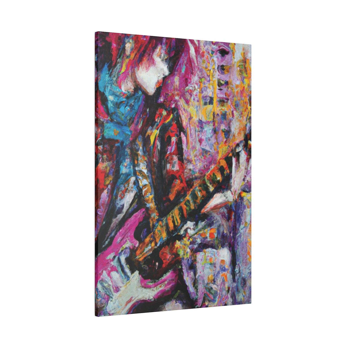 7772X - Rockstar Oil Painting Style Print | Poster | Home Decor | Wall Art | Music Art | Canvas