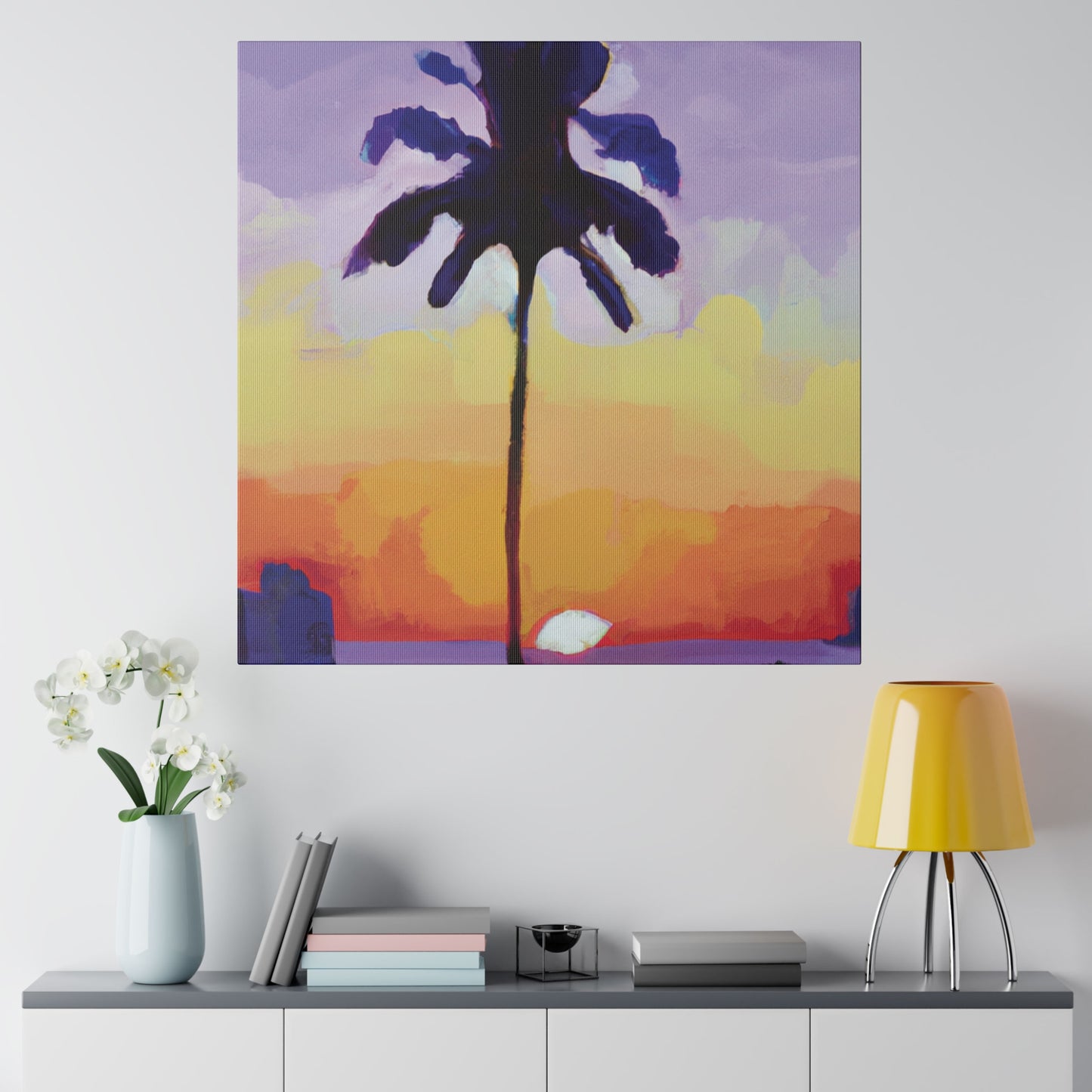 8495G - Miami Beach Sunset Painting Print | Miami | Beach | Sunset | Poster | Home Decor | Wall Art | Canvas