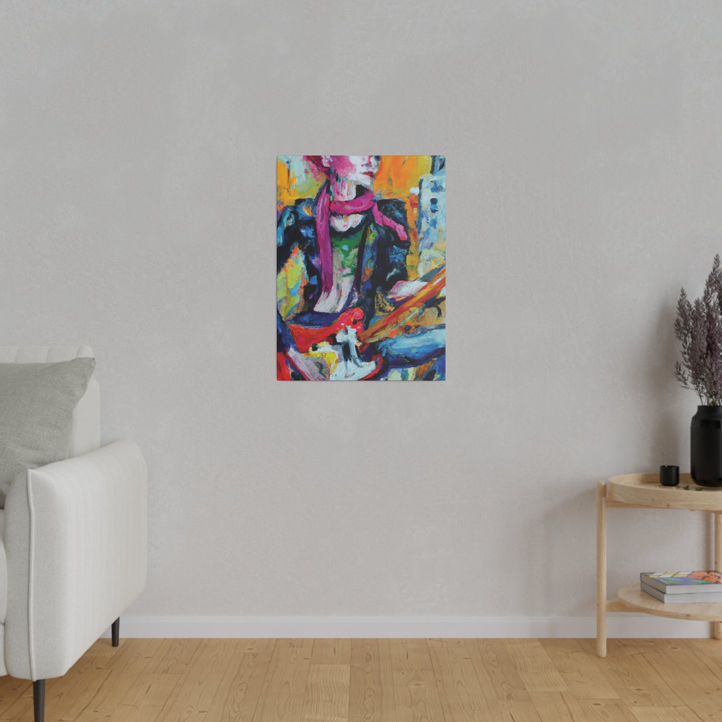 2736R - Rockstar Oil Painting Style Print | Poster | Home Decor | Wall Art | Music Art | Canvas