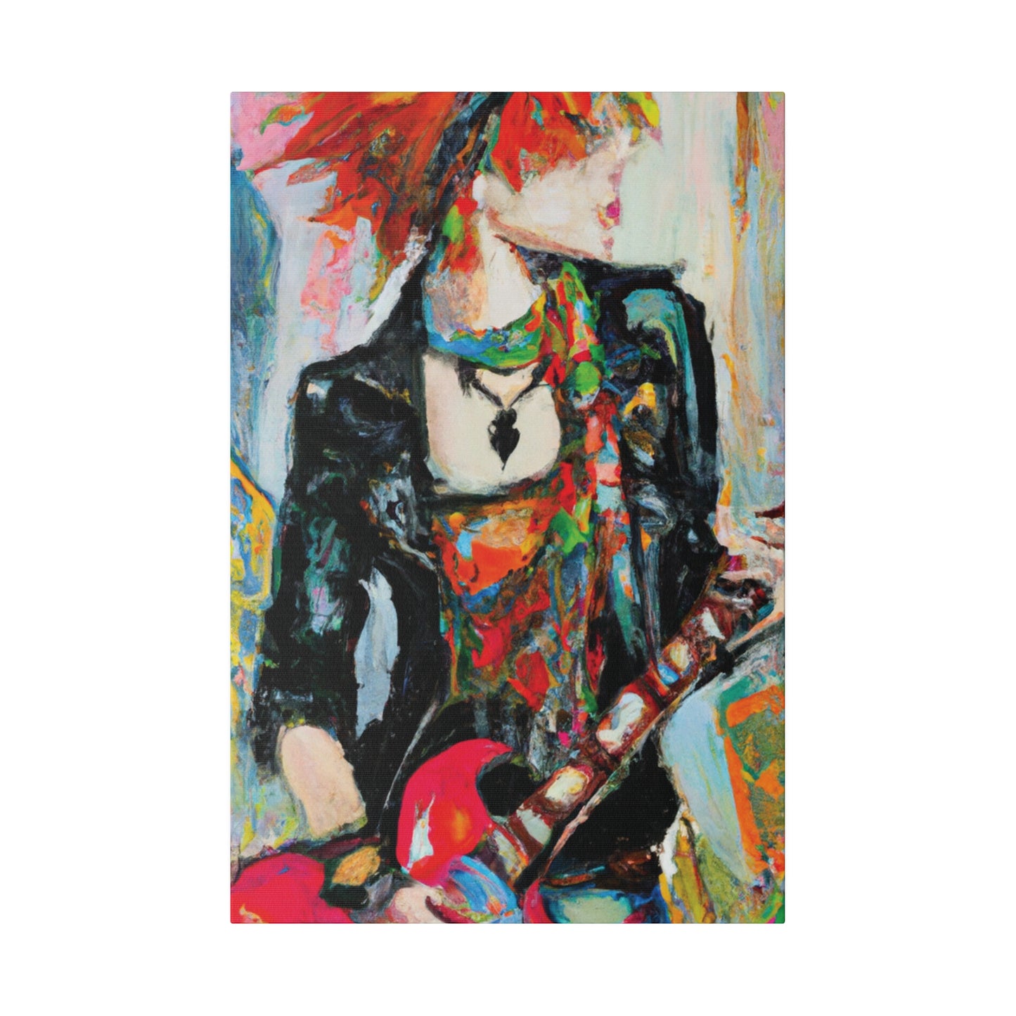 7482S - Rockstar Oil Painting Style Print | Poster | Home Decor | Wall Art | Music Art | Canvas