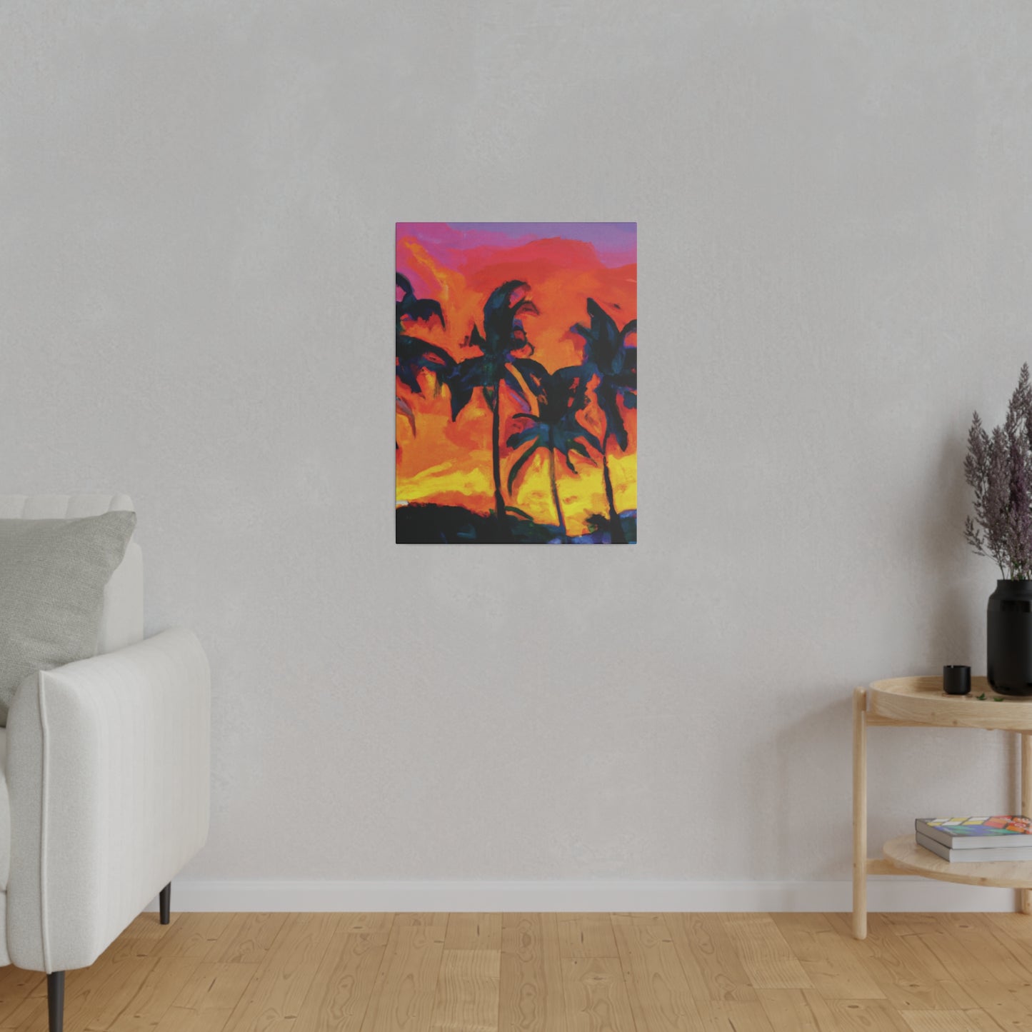 7487R - Miami Beach Sunset Painting Print | Miami | Beach | Sunset | Poster | Home Decor | Wall Art | Canvas