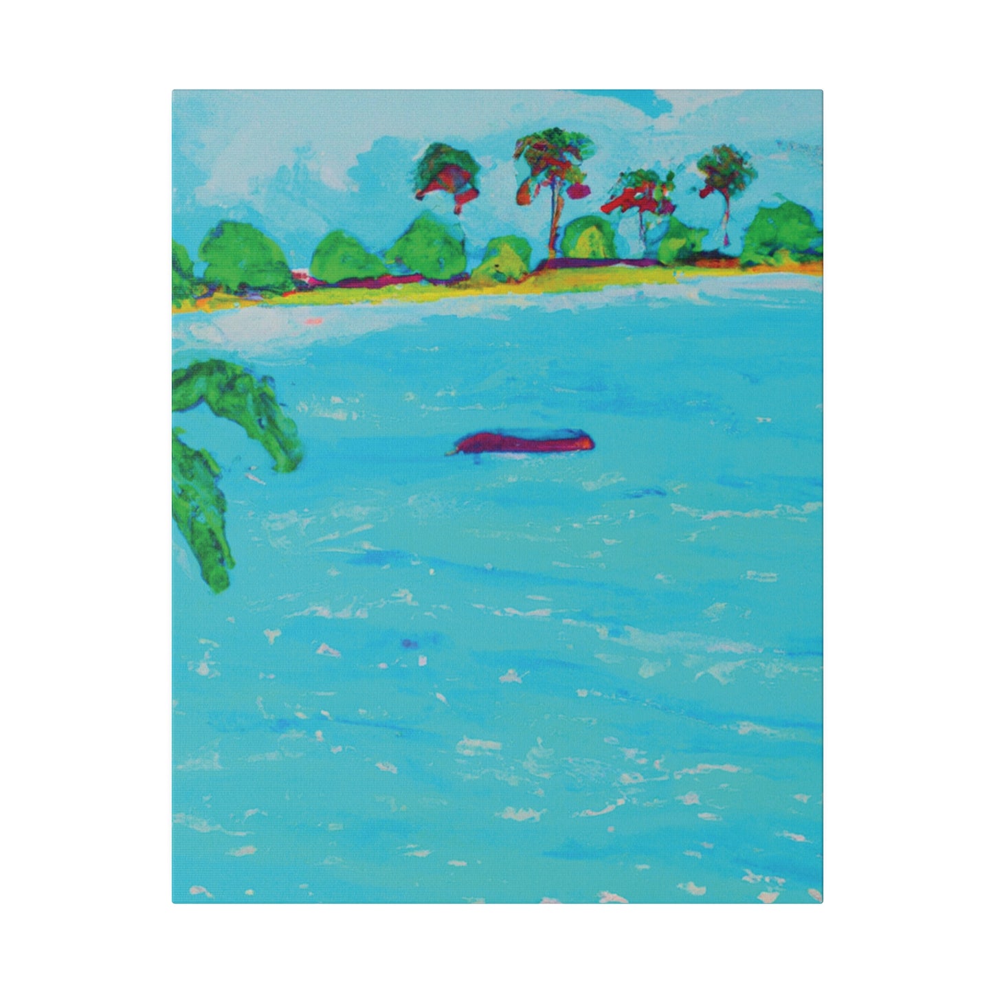 7481H - Bahamas Ocean Painting Print | Bahamas | Ocean | Beach | Poster | Home Decor | Wall Art | Canvas