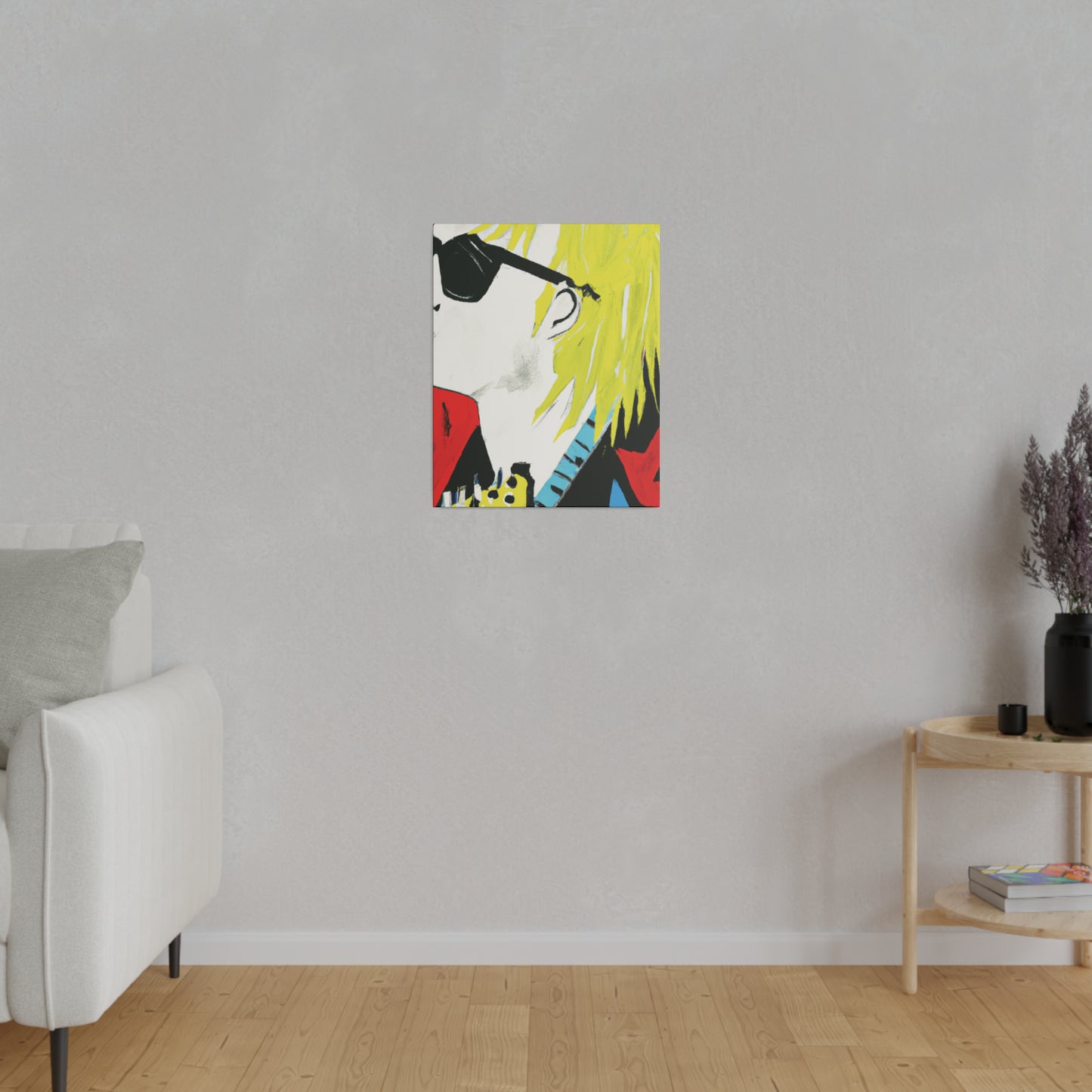 6755U - Rockstar Painting Print | Face | Abstract | Poster | Home Decor | Wall Art | Music Art | Canvas