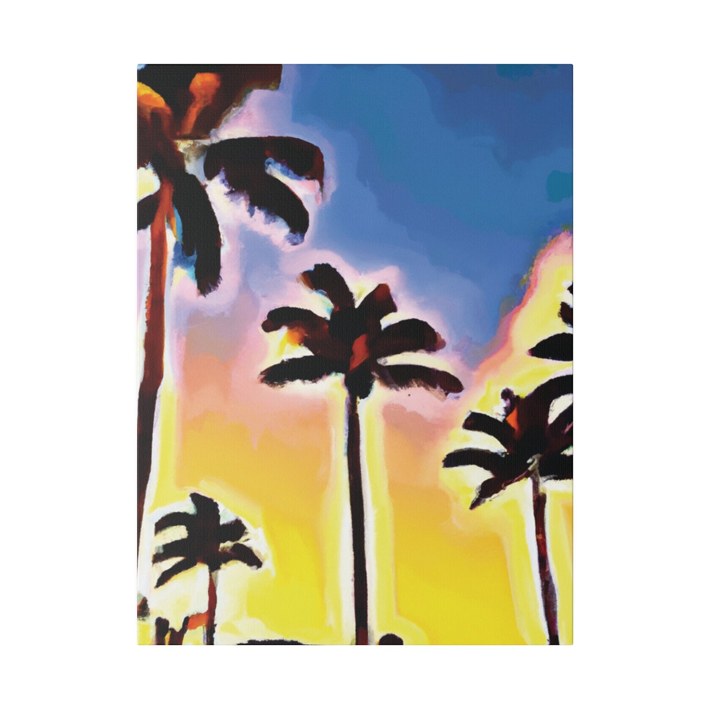 3437Q - Miami Beach Sunset Painting Print | Miami | Beach | Sunset | Poster | Home Decor | Wall Art | Canvas