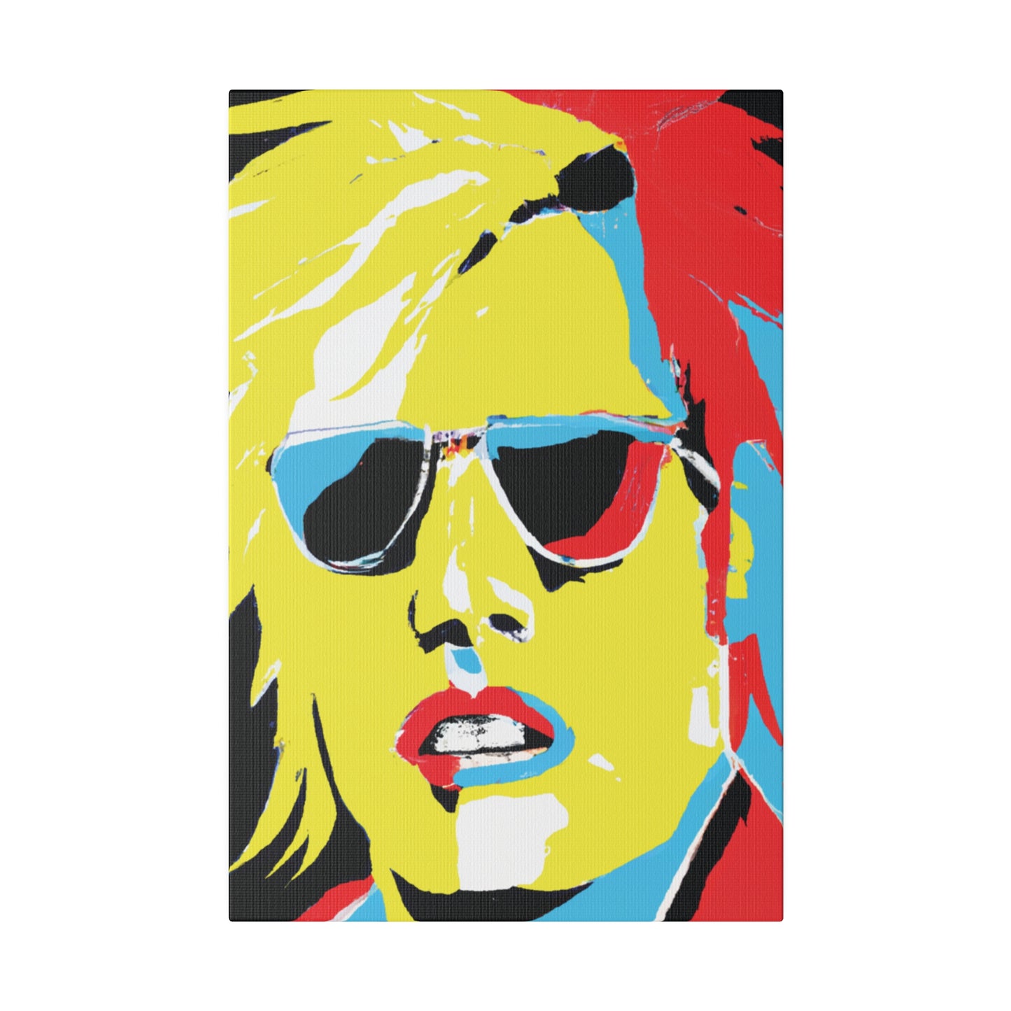 7436R - Rockstar Painting Print | Face | Abstract | Poster | Home Decor | Wall Art | Music Art | Canvas