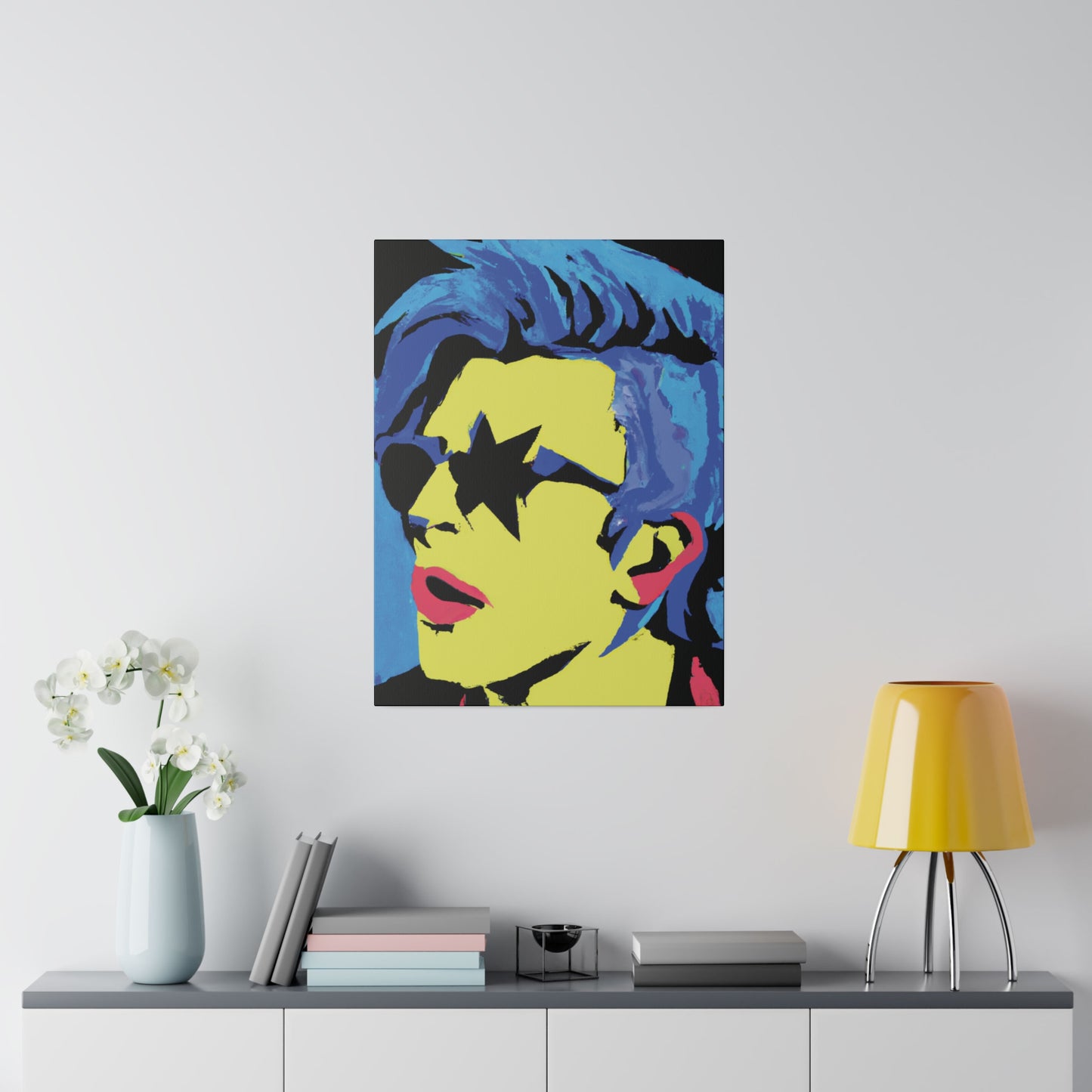 9361F - Rockstar Painting Print | Face | Abstract | Poster | Home Decor | Wall Art | Music Art | Canvas