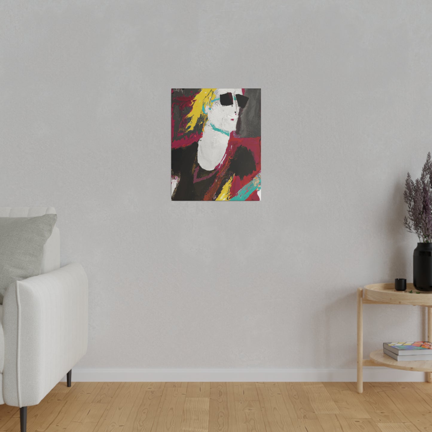 9346S - Rockstar Painting Print | Face | Abstract | Poster | Home Decor | Wall Art | Music Art | Canvas