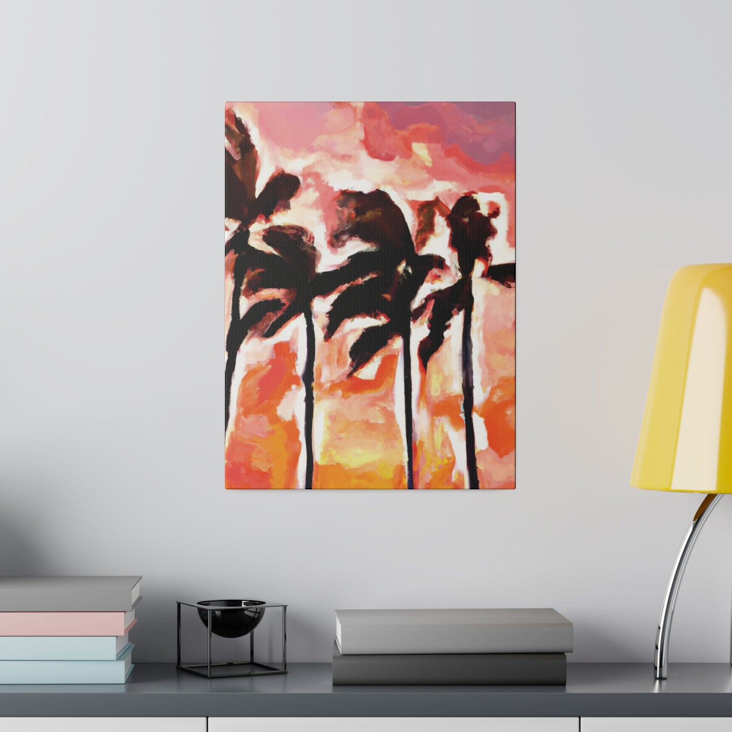 6129V - Miami Beach Sunset Painting Print | Miami | Beach | Sunset | Poster | Home Decor | Wall Art | Canvas