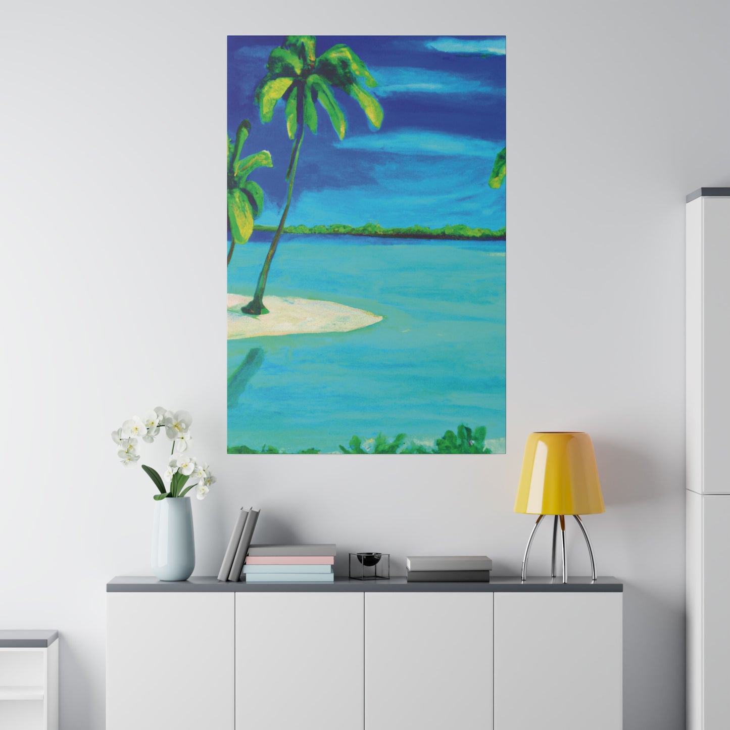 7352P - Bahamas Ocean Painting Print | Bahamas | Ocean | Beach | Poster | Home Decor | Wall Art | Canvas