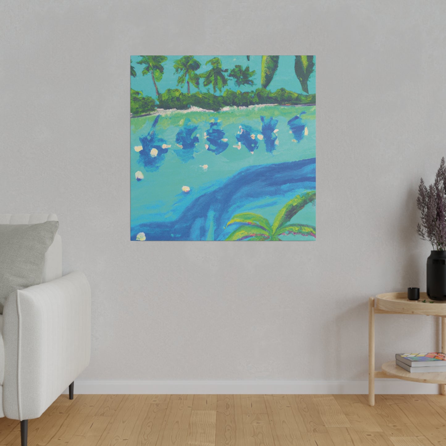 7772T - Bahamas Ocean Painting Print | Bahamas | Ocean | Beach | Poster | Home Decor | Wall Art | Canvas