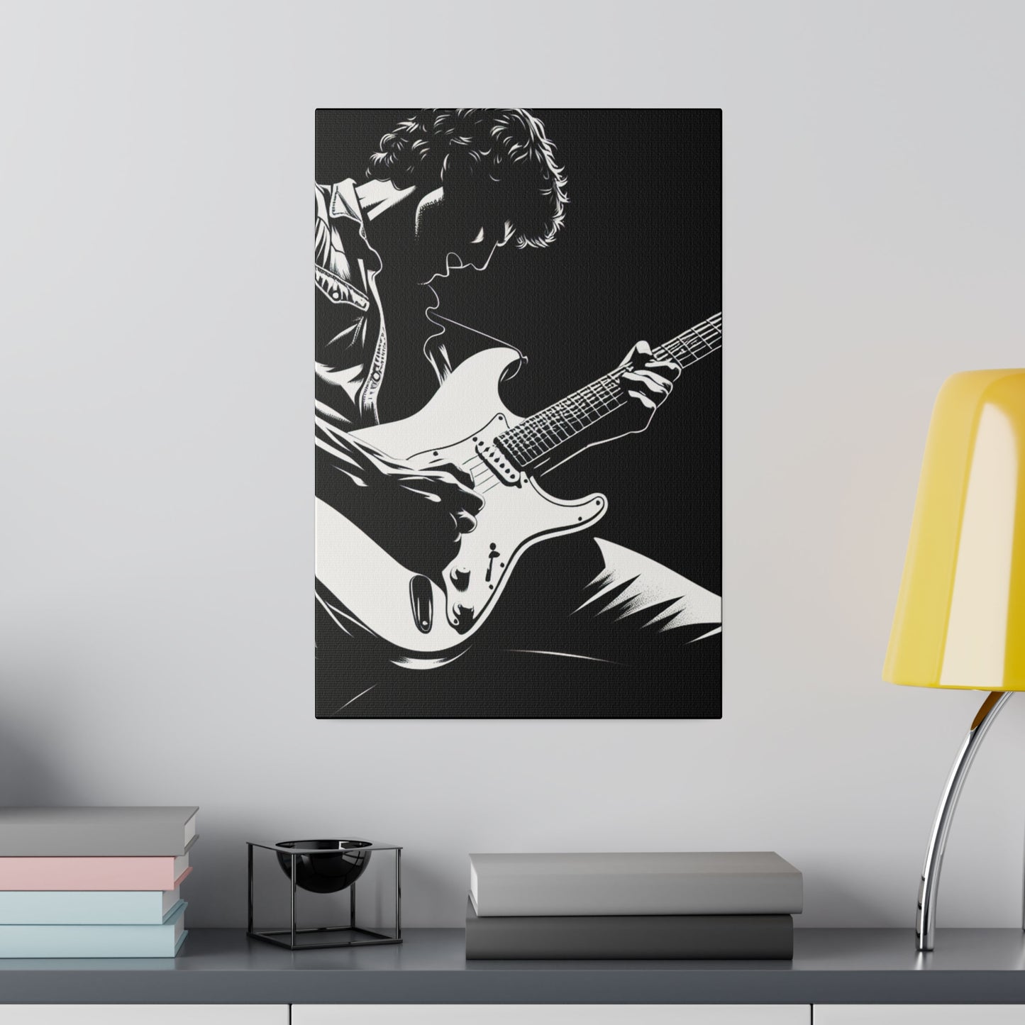 5236Z - music art work, rockstar gifts, musician gift ideas, guitar art work, guitar artwork, guitar wall art canvas, playing guitar, decor