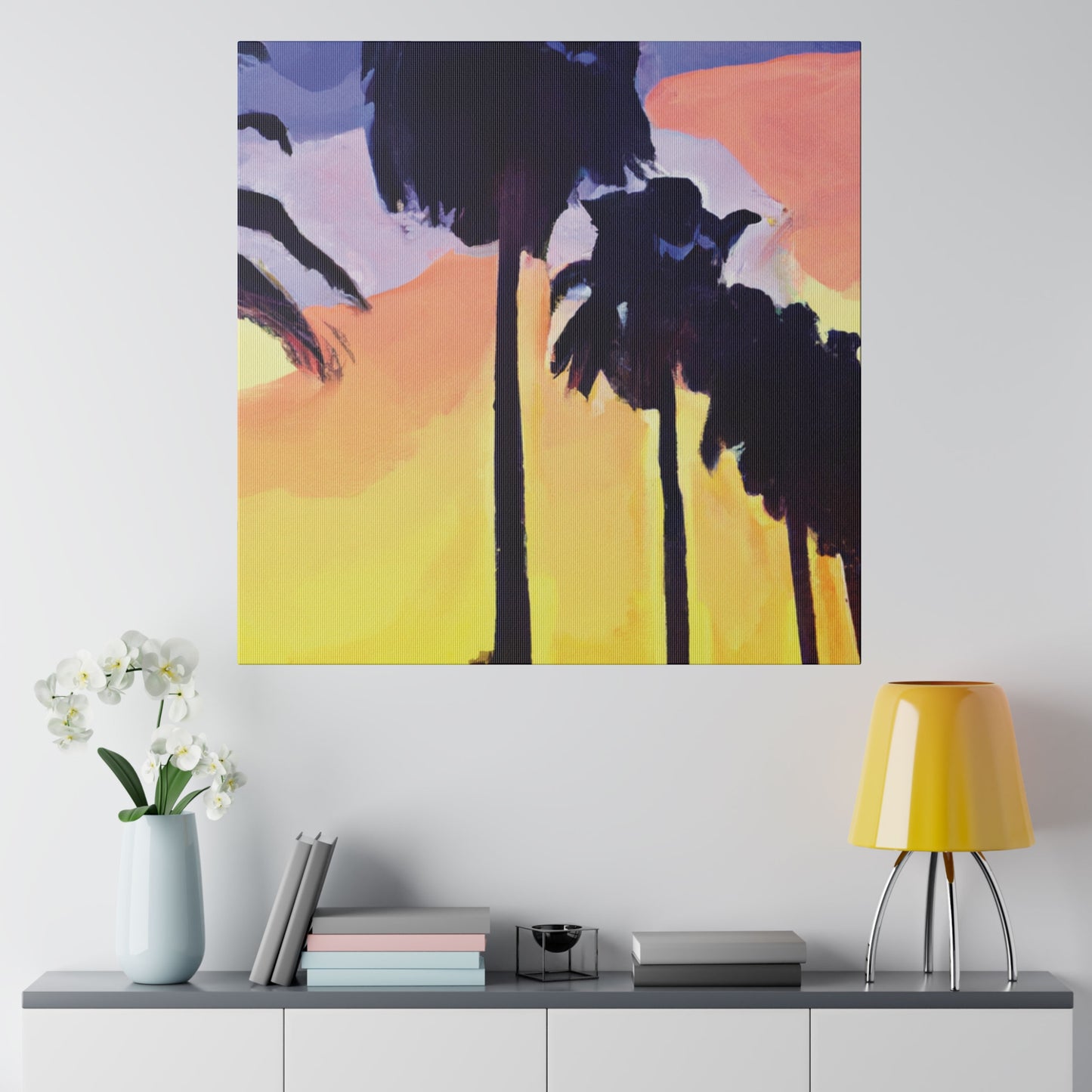 8023Y - Miami Beach Sunset Painting Print | Miami | Beach | Sunset | Poster | Home Decor | Wall Art | Canvas