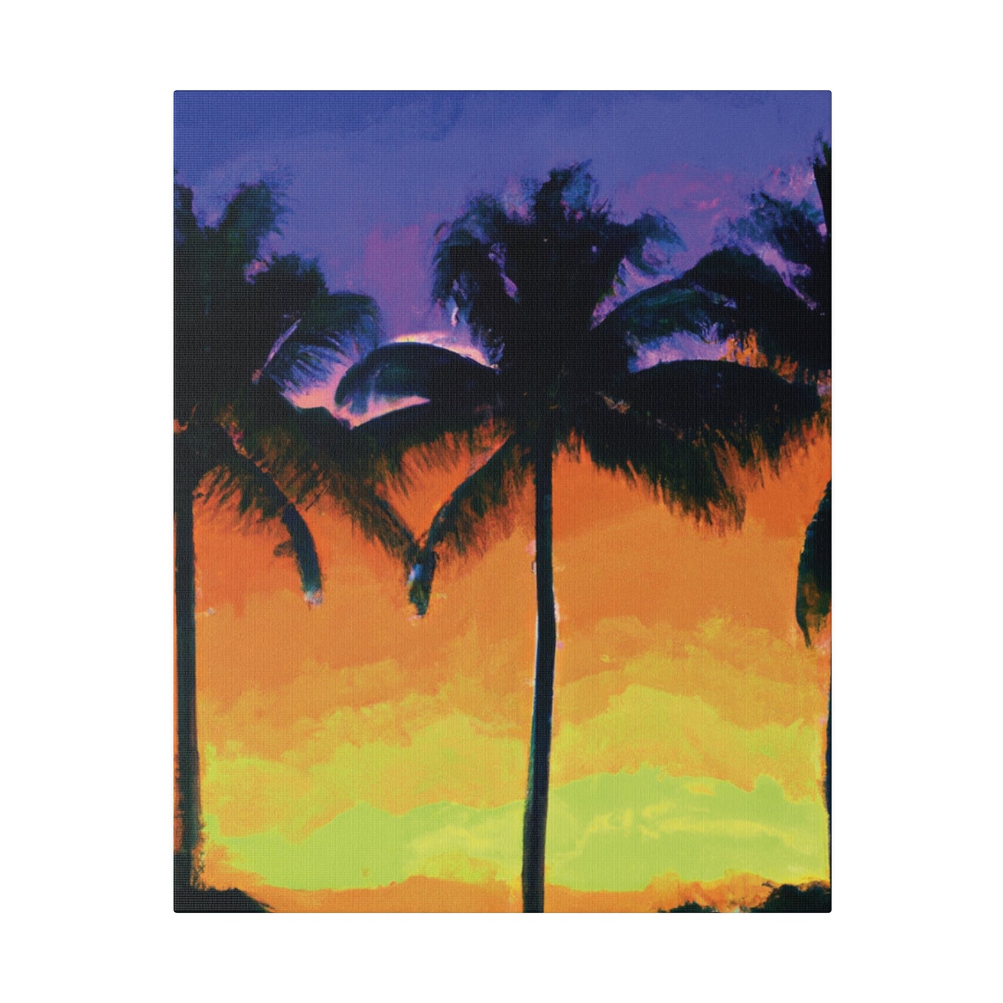 6354V - Miami Beach Sunset Painting Print | Miami | Beach | Sunset | Poster | Home Decor | Wall Art | Canvas