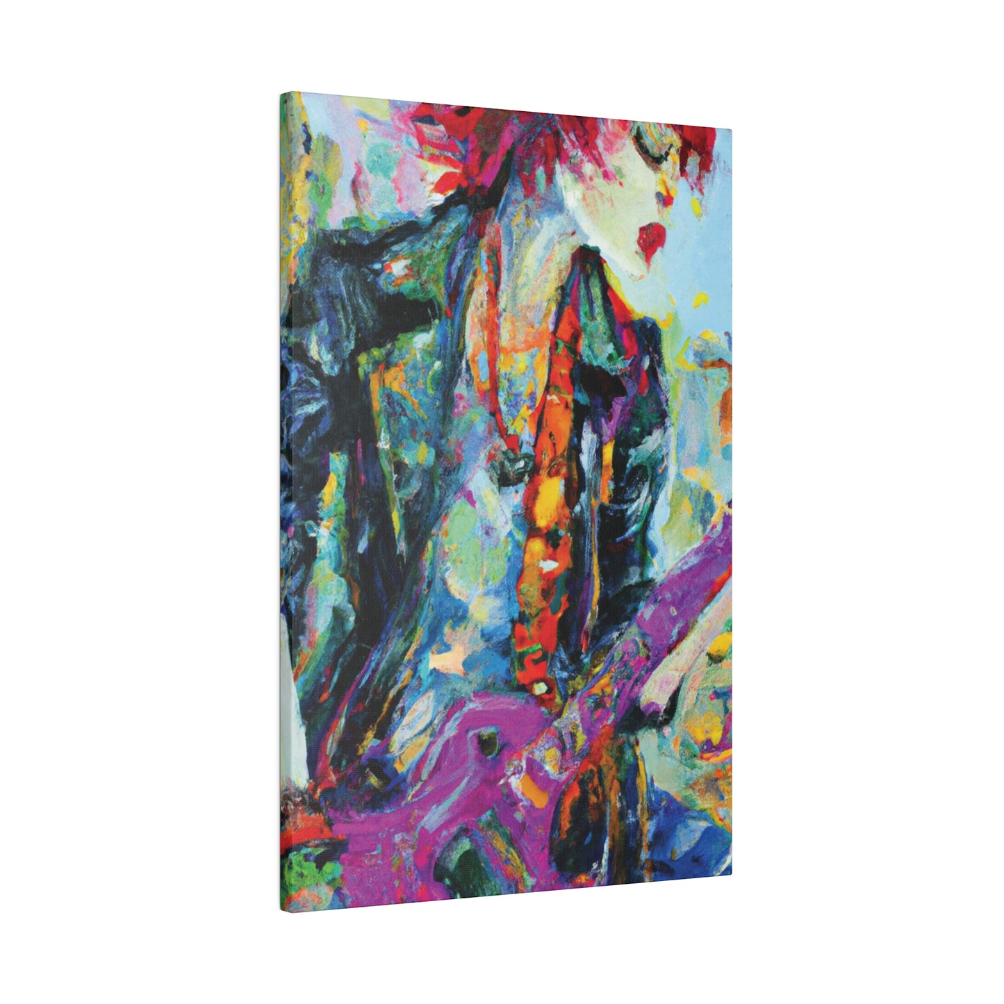 9351Q - Rockstar Oil Painting Style Print | Poster | Home Decor | Wall Art | Music Art | Canvas