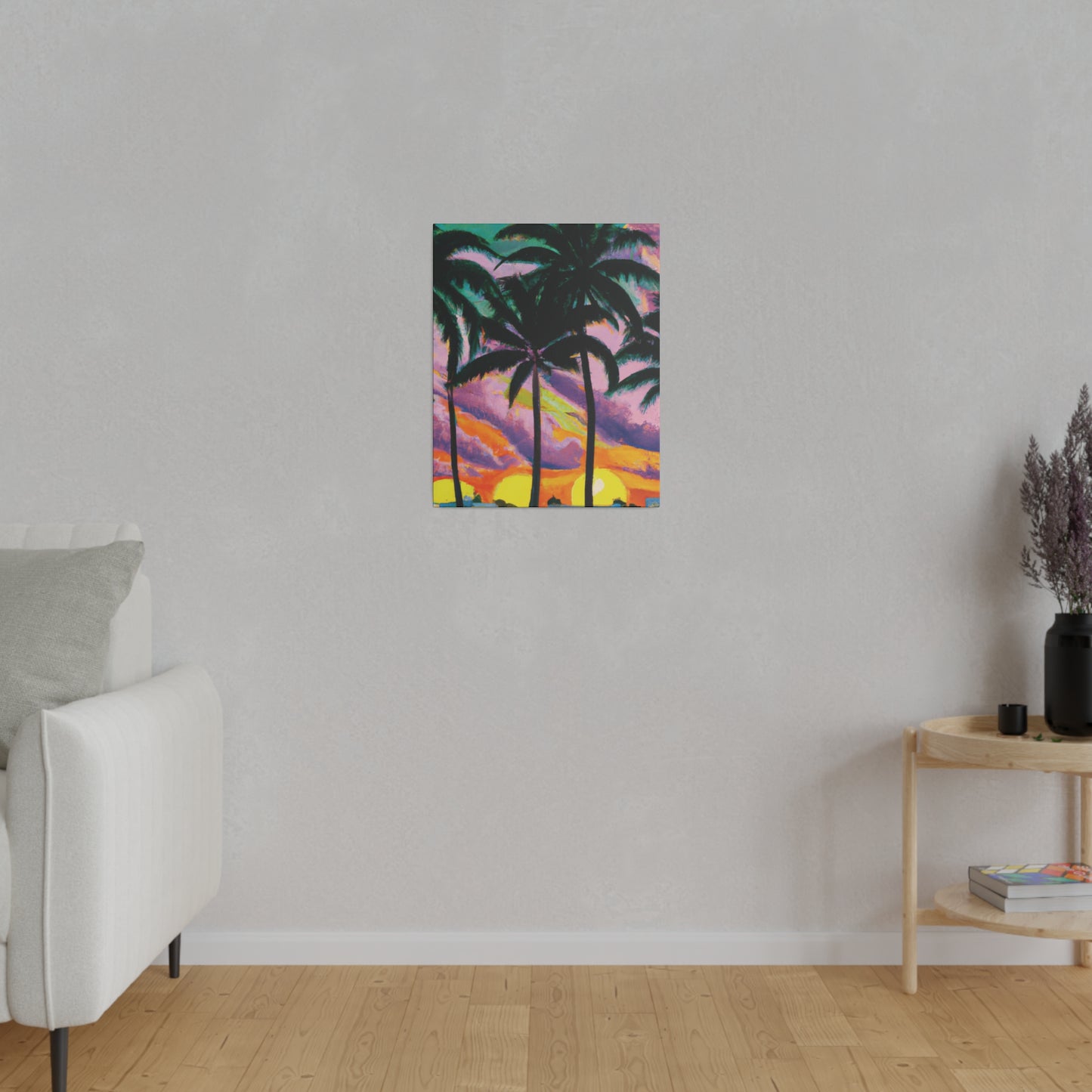 8789Q - Miami Beach Sunset Painting Print | Miami | Beach | Sunset | Poster | Home Decor | Wall Art | Canvas