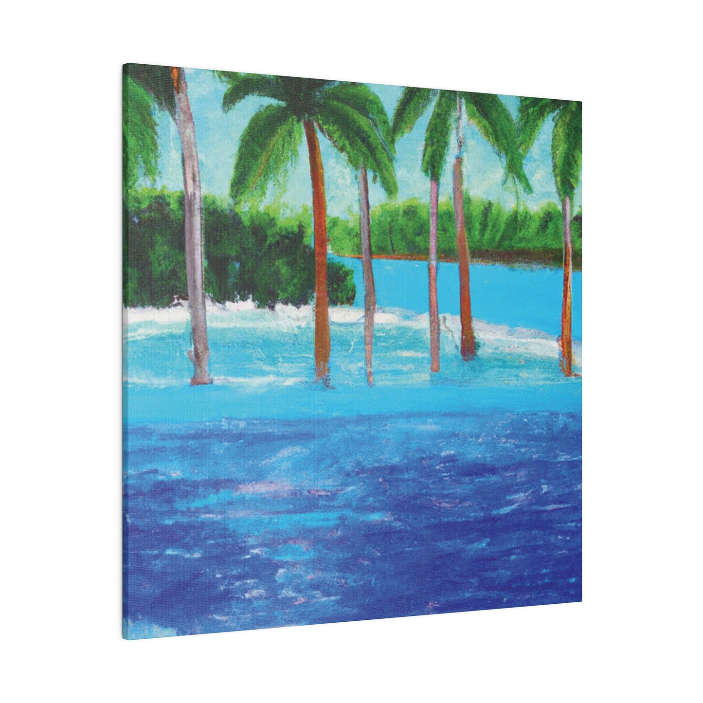 4563X - Bahamas Ocean Painting Print | Bahamas | Ocean | Beach | Poster | Home Decor | Wall Art | Canvas