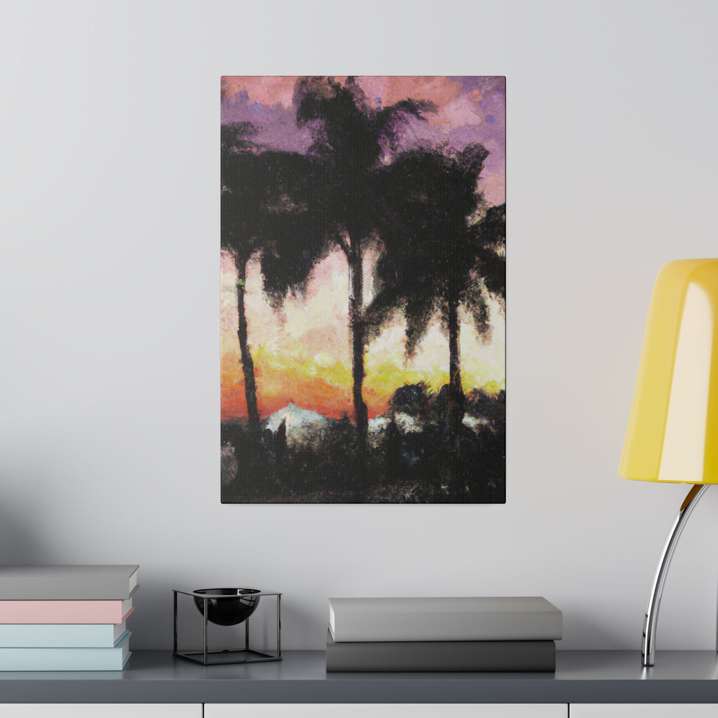 8185A - Miami Beach Sunset Painting Print | Miami | Beach | Sunset | Poster | Home Decor | Wall Art | Canvas