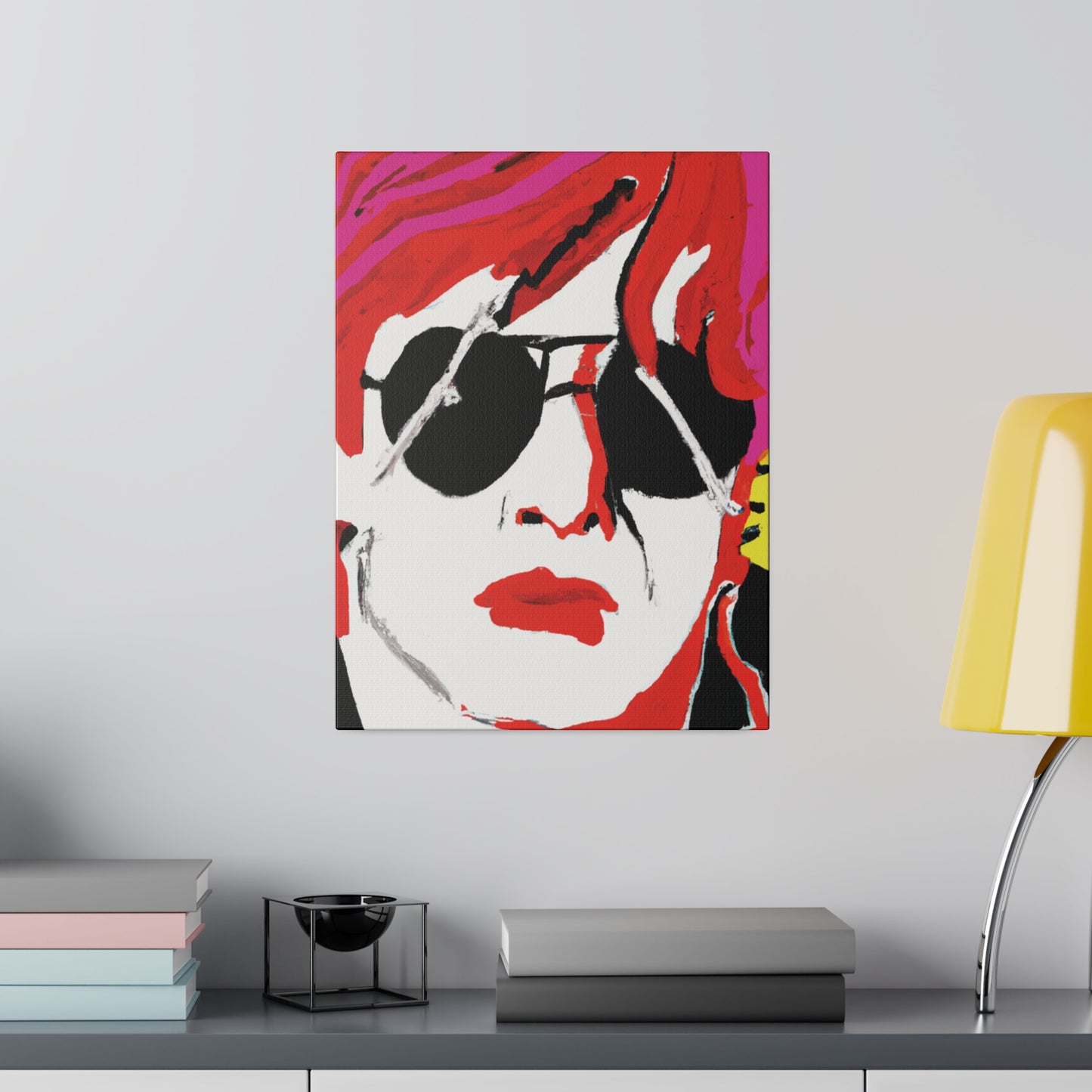 6831H - Rockstar Painting Print | Face | Abstract | Poster | Home Decor | Wall Art | Music Art | Canvas