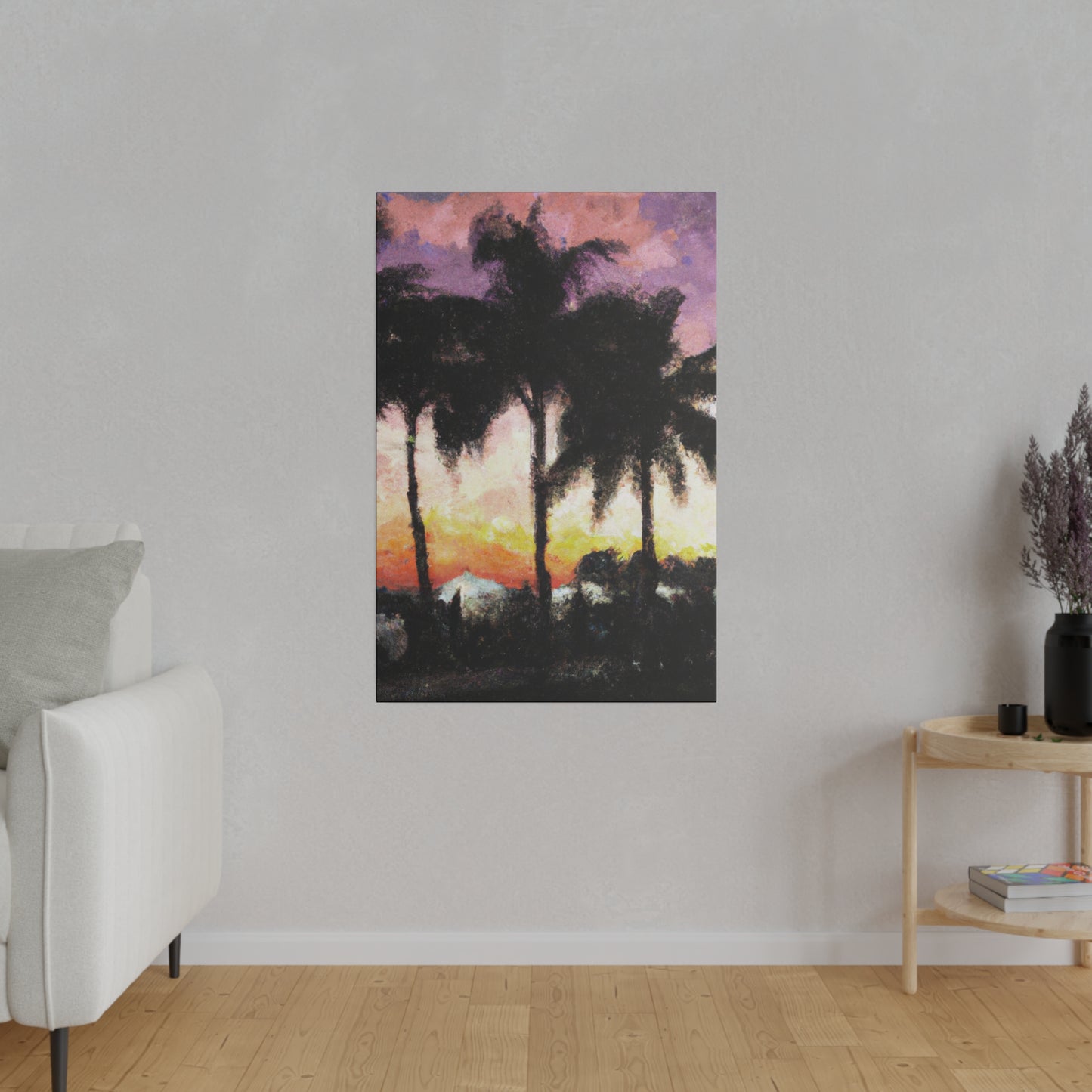 8185A - Miami Beach Sunset Painting Print | Miami | Beach | Sunset | Poster | Home Decor | Wall Art | Canvas