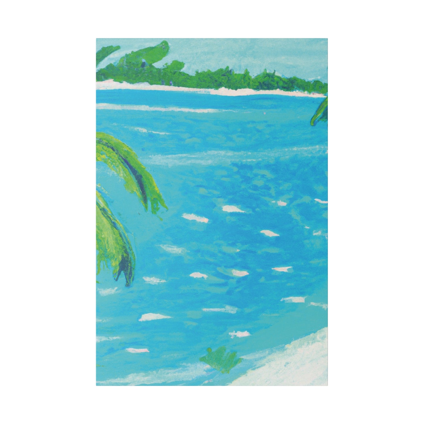 5684E - Bahamas Ocean Painting Print | Bahamas | Ocean | Beach | Poster | Home Decor | Wall Art | Canvas